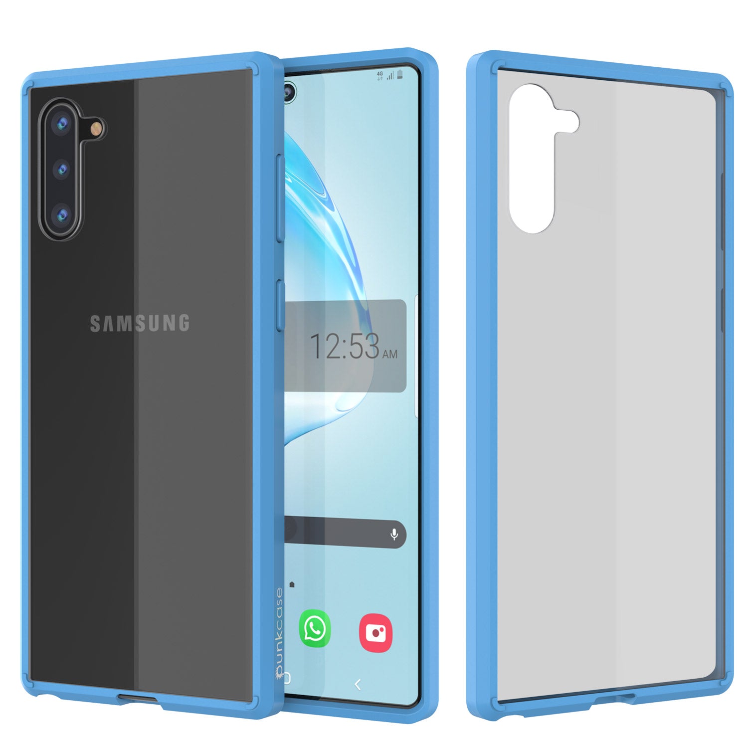 Galaxy Note 10 Punkcase Lucid-2.0 Series Slim Fit Armor Light Blue Case Cover