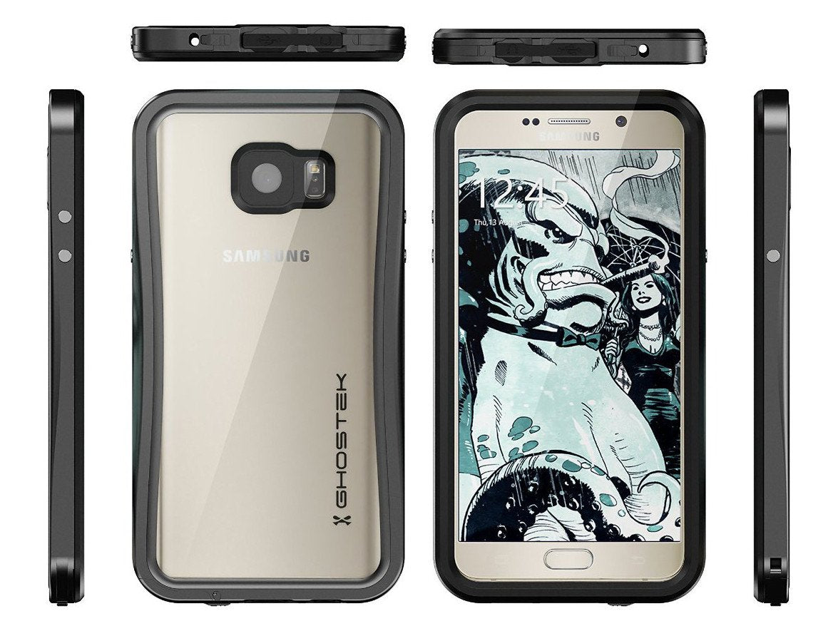 Note 5 Waterproof Case, Ghostek® Atomic 2.0 Series Black for Samsung Galaxy Note 5 | Aluminum Frame