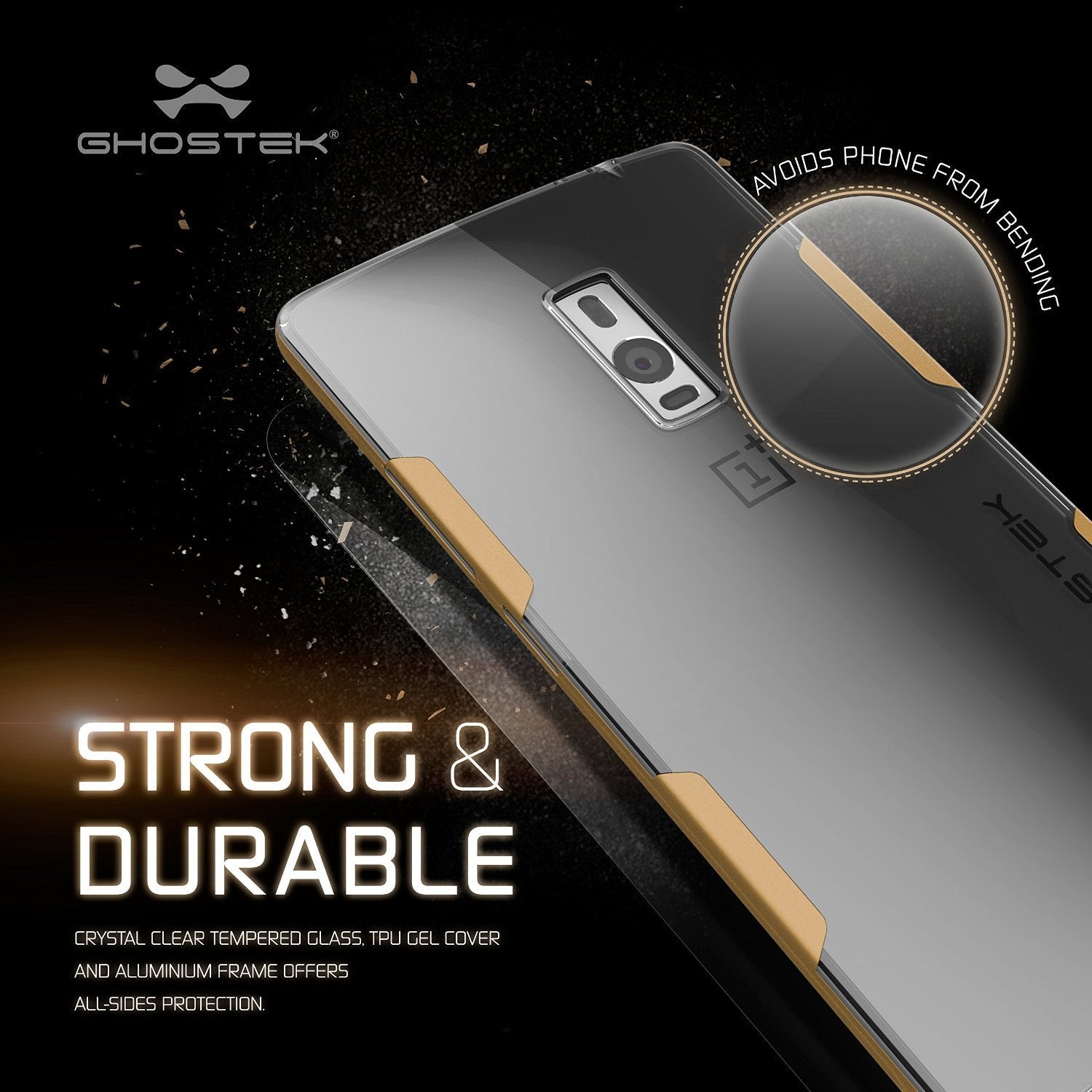 OnePlus 2 Case, Ghostek® Cloak Gold Series for OnePlus 2 Slim Hybrid | Lifetime Warranty Exchange