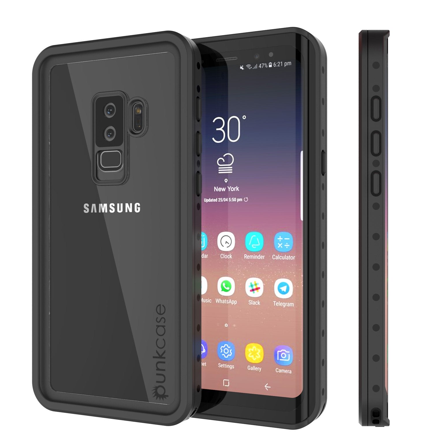 Galaxy S9 Plus Water/Shock/dirt proofCase | PunkCase StudStar [Clear]