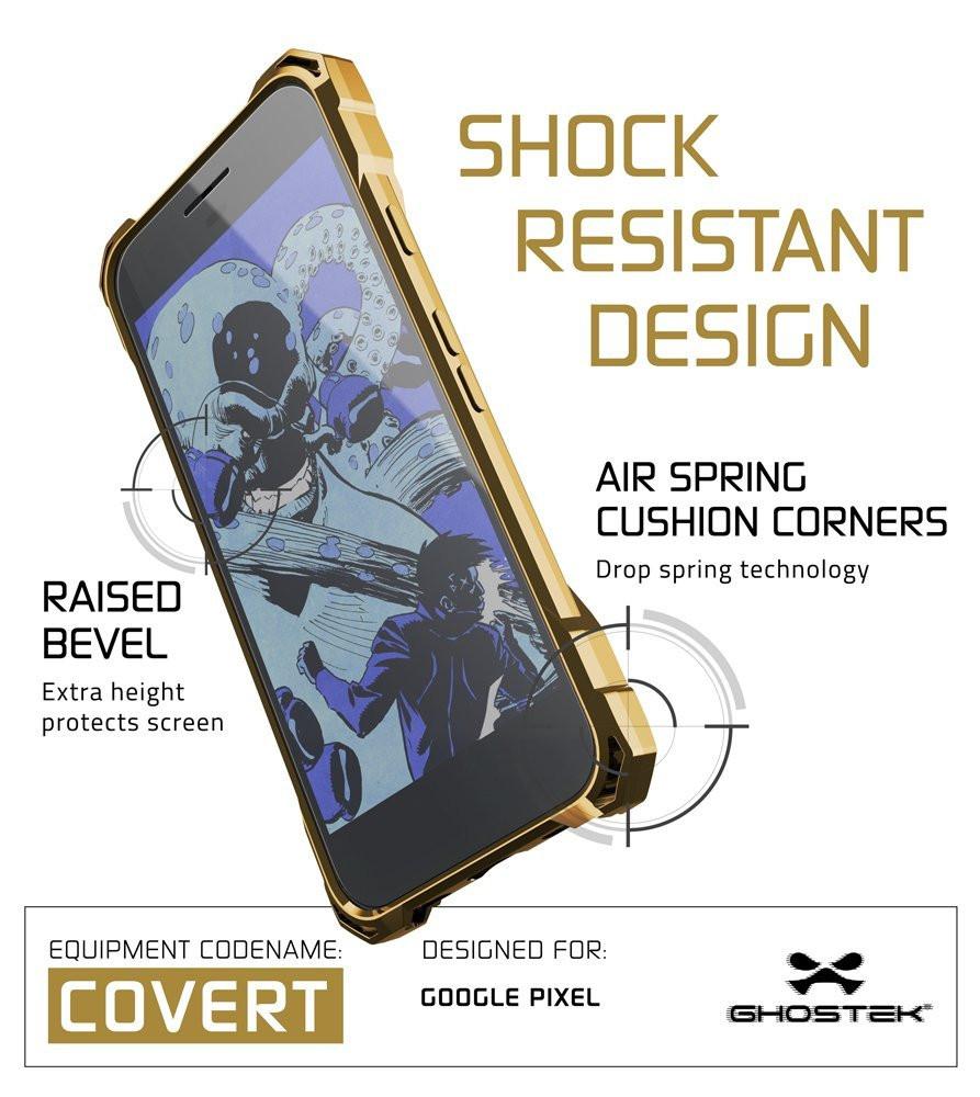 Google Pixel Case, Ghostek® Covert Gold, Premium Impact Protective Armor | Lifetime Warranty Exchange