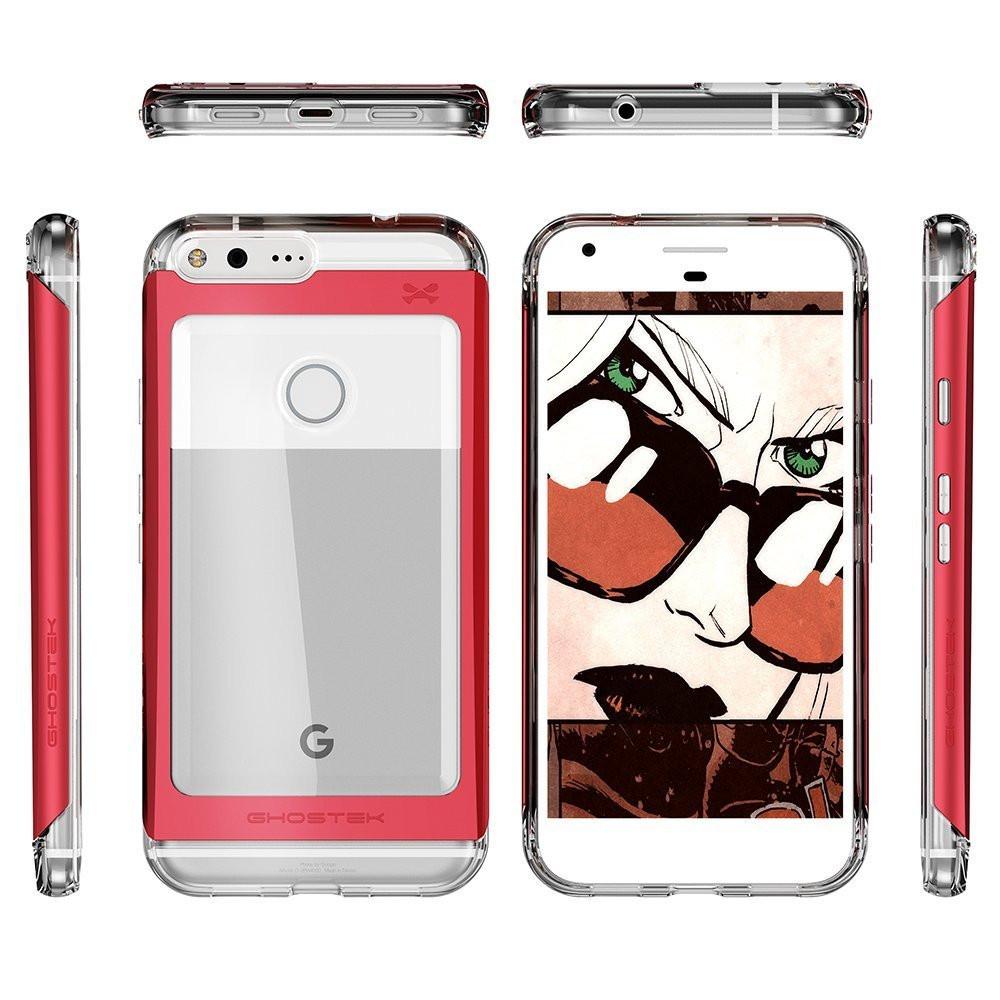Google Pixel XL Case, Ghostek® 2.0 Red Series w/ Explosion-Proof Screen Protector | Aluminum Frame