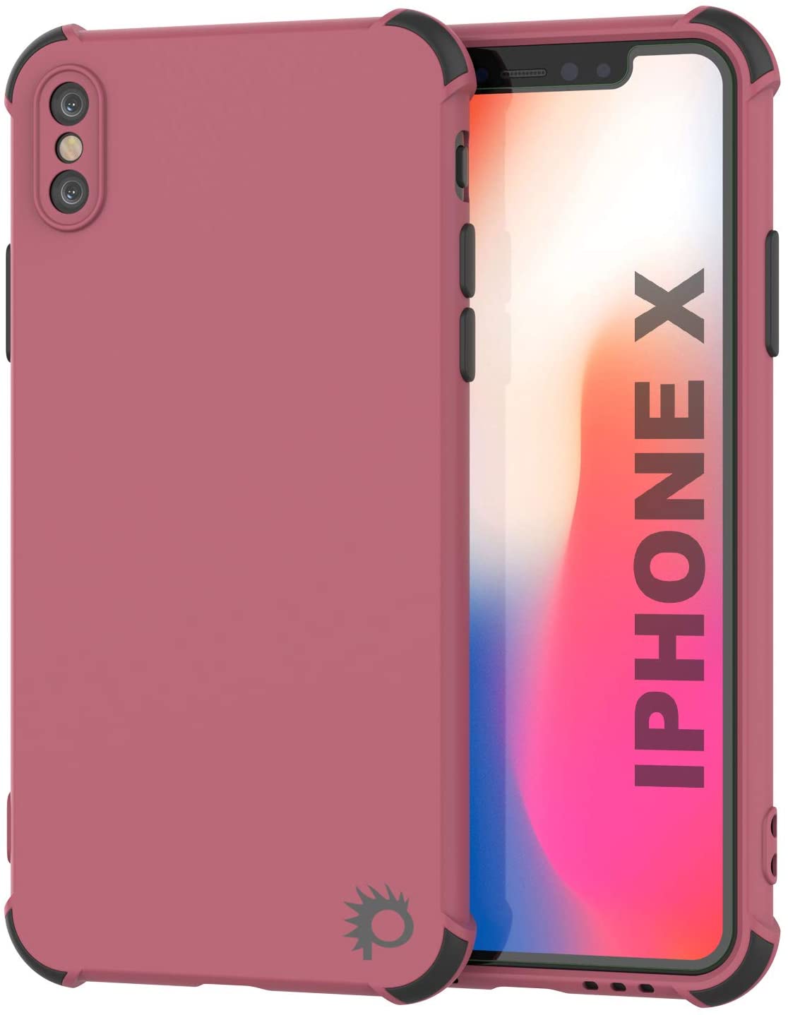 Punkcase Protective & Lightweight TPU Case [Sunshine Series] for iPhone X [Rose]