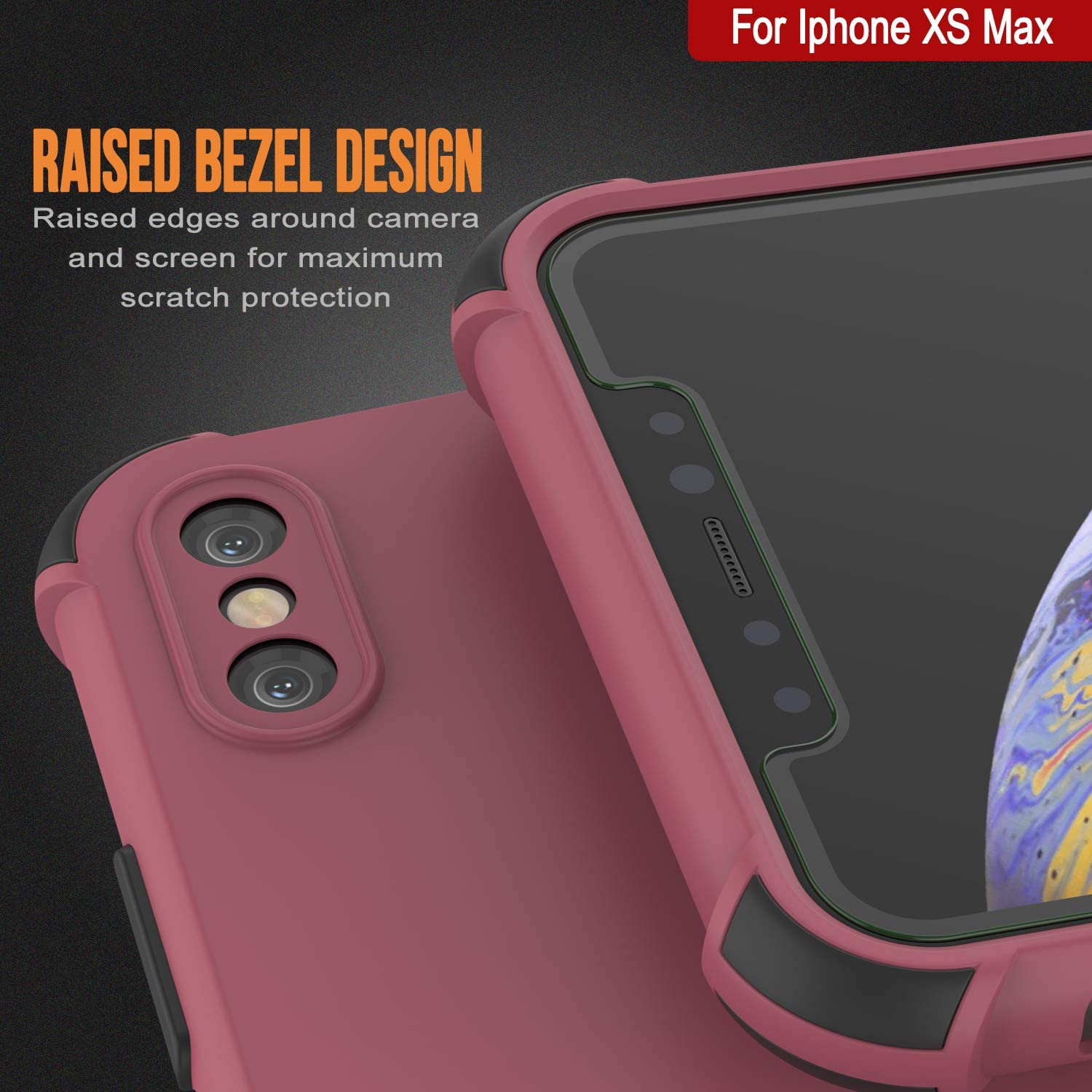 Punkcase Protective & Lightweight TPU Case [Sunshine Series] for iPhone XS Max [Rose]