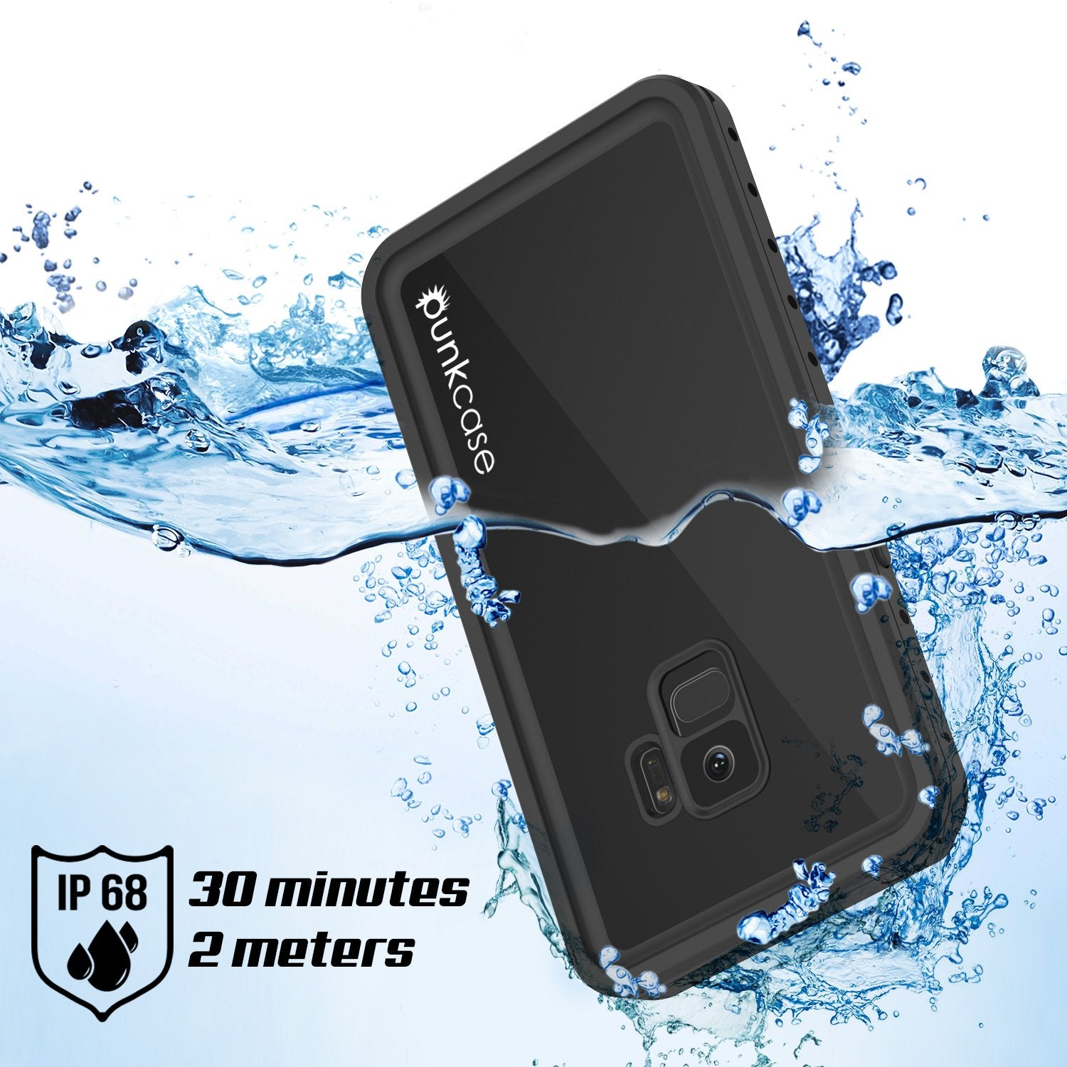 Galaxy S9 Water/Shock/Snow Proof Case | PunkCase StudStar [Black]