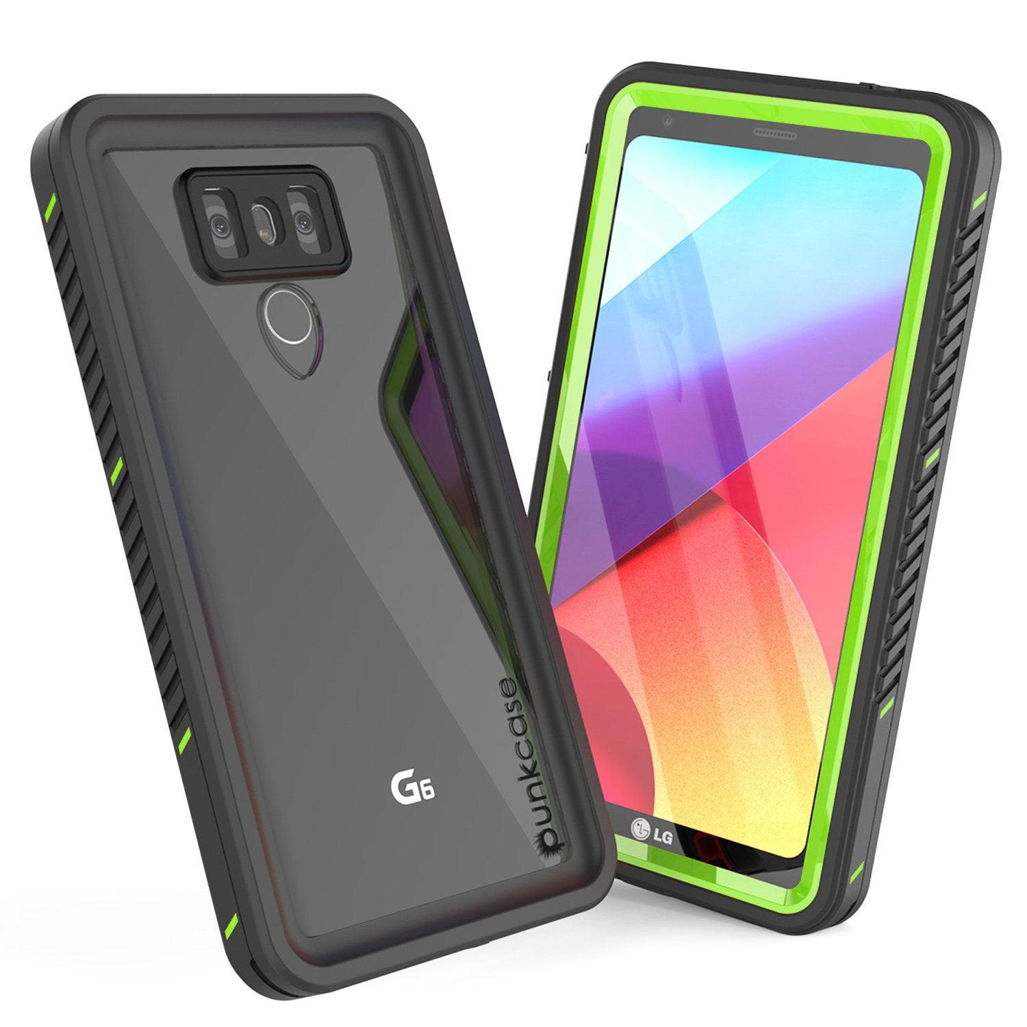 LG G6 Waterproof Case, Punkcase Extreme Series Slim Fit [GREEN]