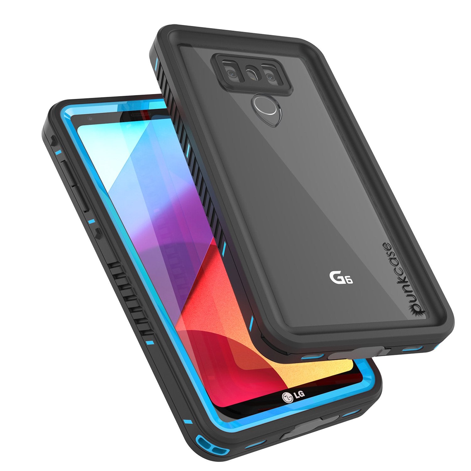 LG G6 Waterproof Case, Punkcase [Extreme Series] [Slim Fit] [IP68 Certified] [Shockproof] [Snowproof] [Dirproof] Armor Cover W/ Built In Screen Protector for LG G6 [BLUE]