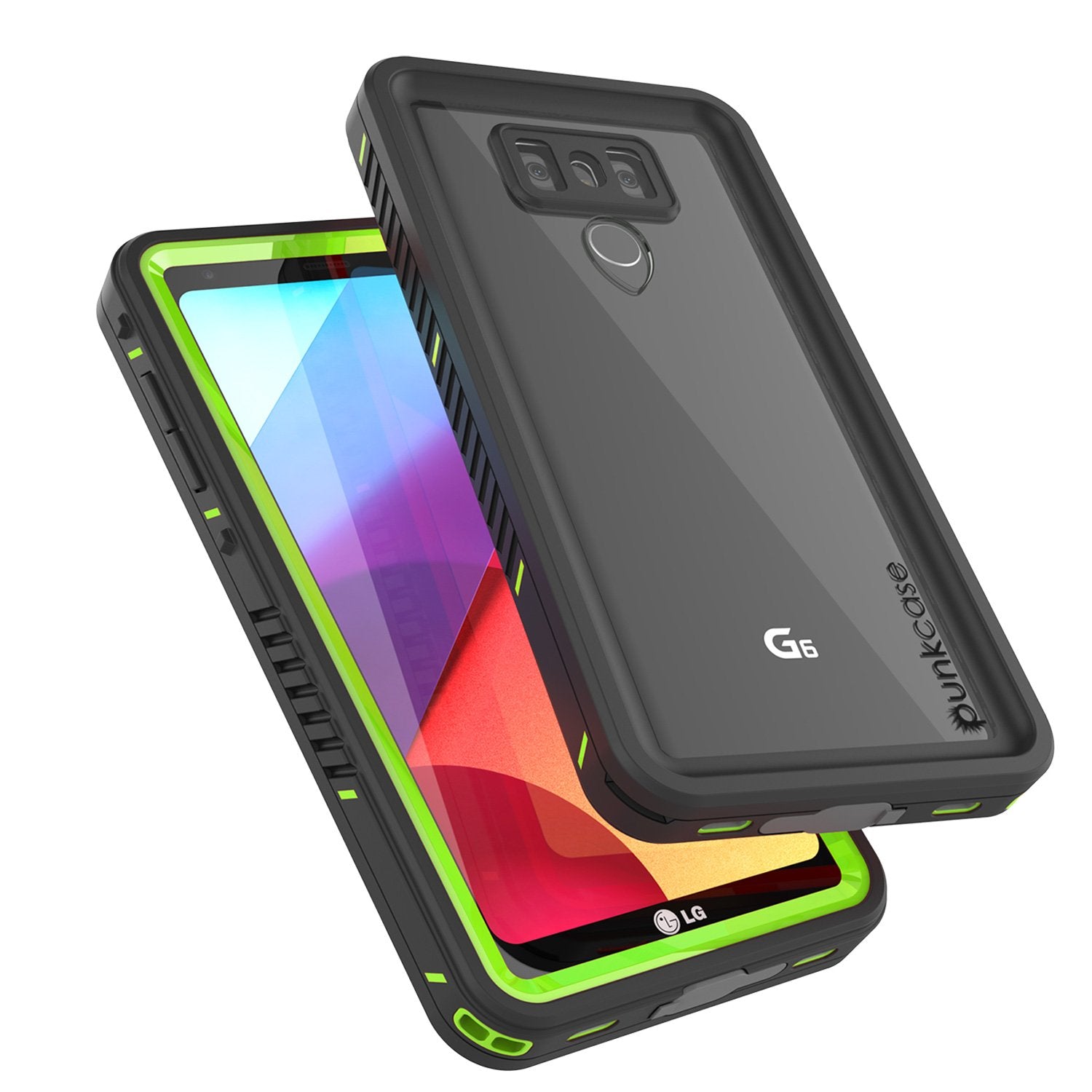 LG G6 Waterproof Case, Punkcase Extreme Series Slim Fit [GREEN]