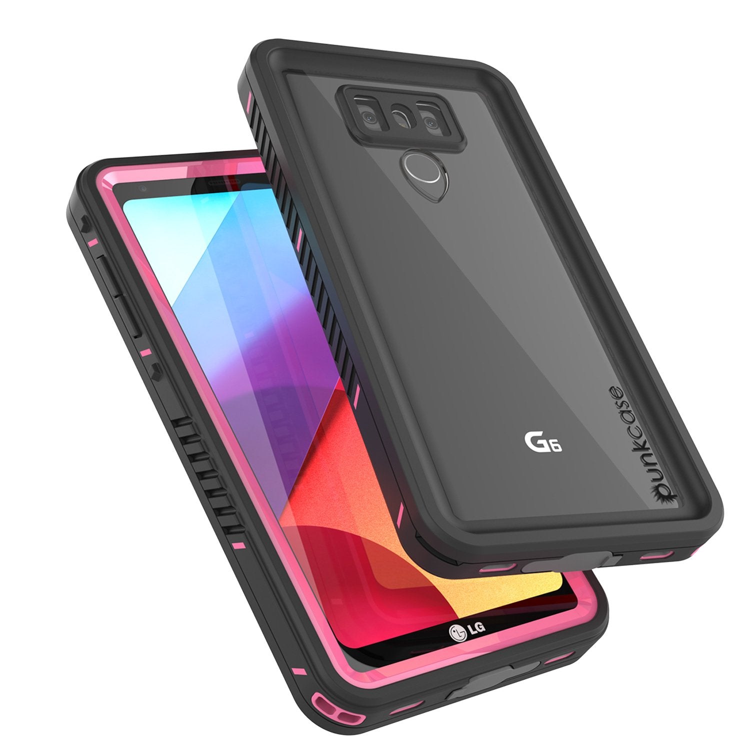 LG G6 Waterproof Case, Punkcase Extreme Series Slim Fit [BLACK]