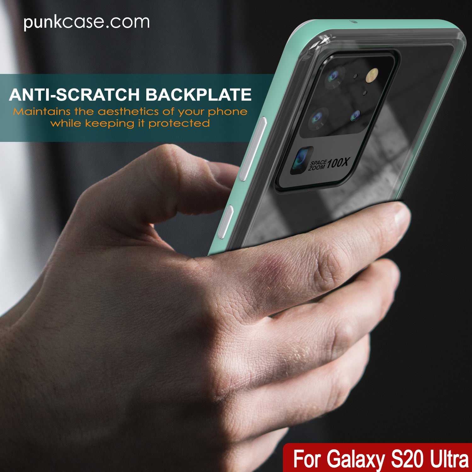 Galaxy S20 Ultra Case, PUNKcase [LUCID 3.0 Series] [Slim Fit] Armor Cover w/ Integrated Screen Protector [Teal]