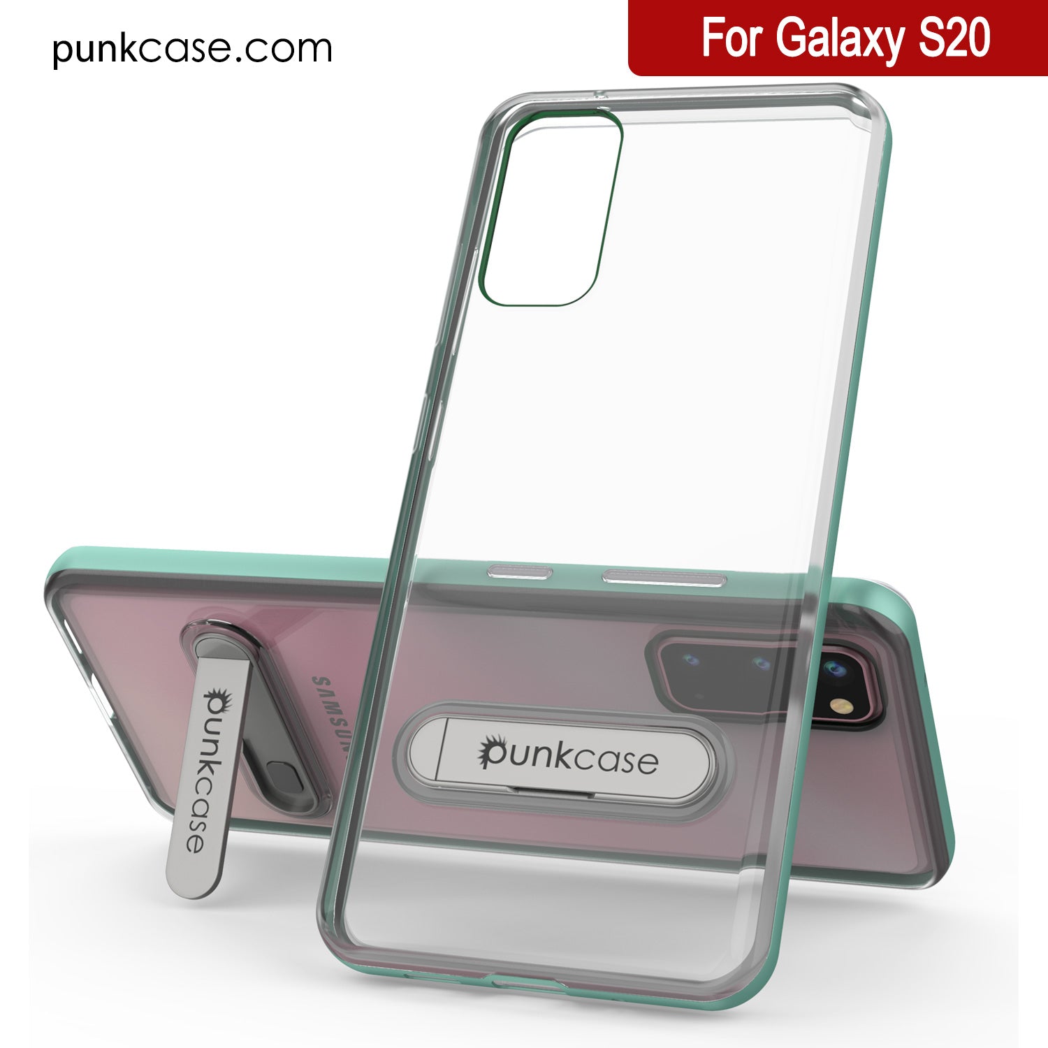 Galaxy S20 Case, PUNKcase [LUCID 3.0 Series] [Slim Fit] Armor Cover w/ Integrated Screen Protector [Teal]
