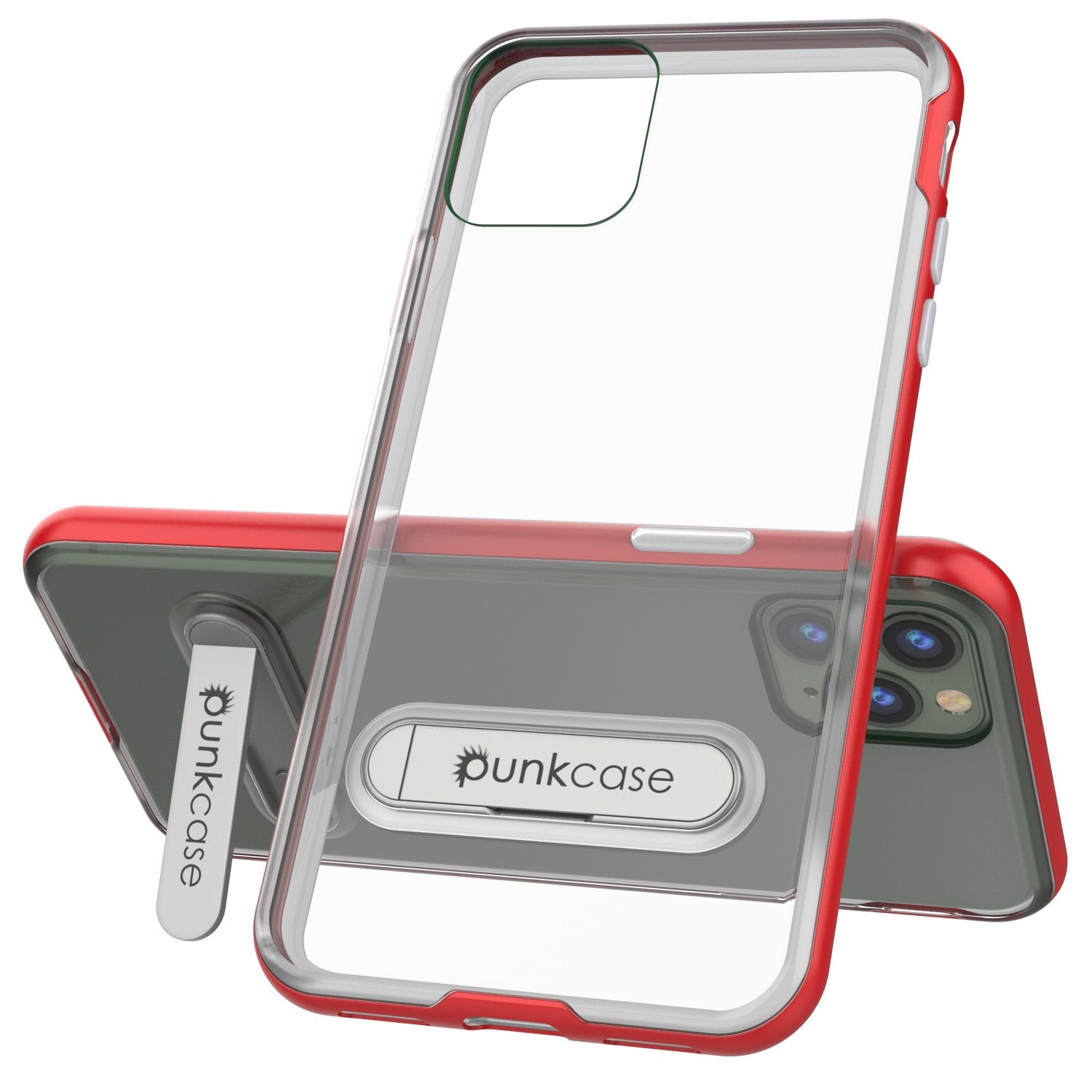 iPhone 12 Pro Max Case, PUNKcase [LUCID 3.0 Series] [Slim Fit] Protective Cover w/ Integrated Screen Protector [Red]