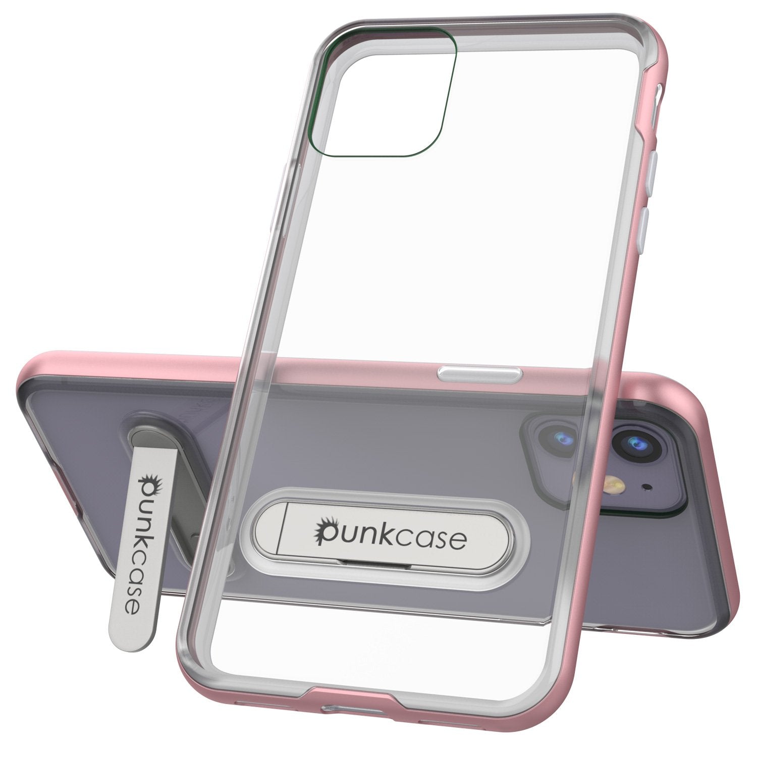 iPhone 12 Mini Case, PUNKcase [LUCID 3.0 Series] [Slim Fit] Protective Cover w/ Integrated Screen Protector [Rose Gold]