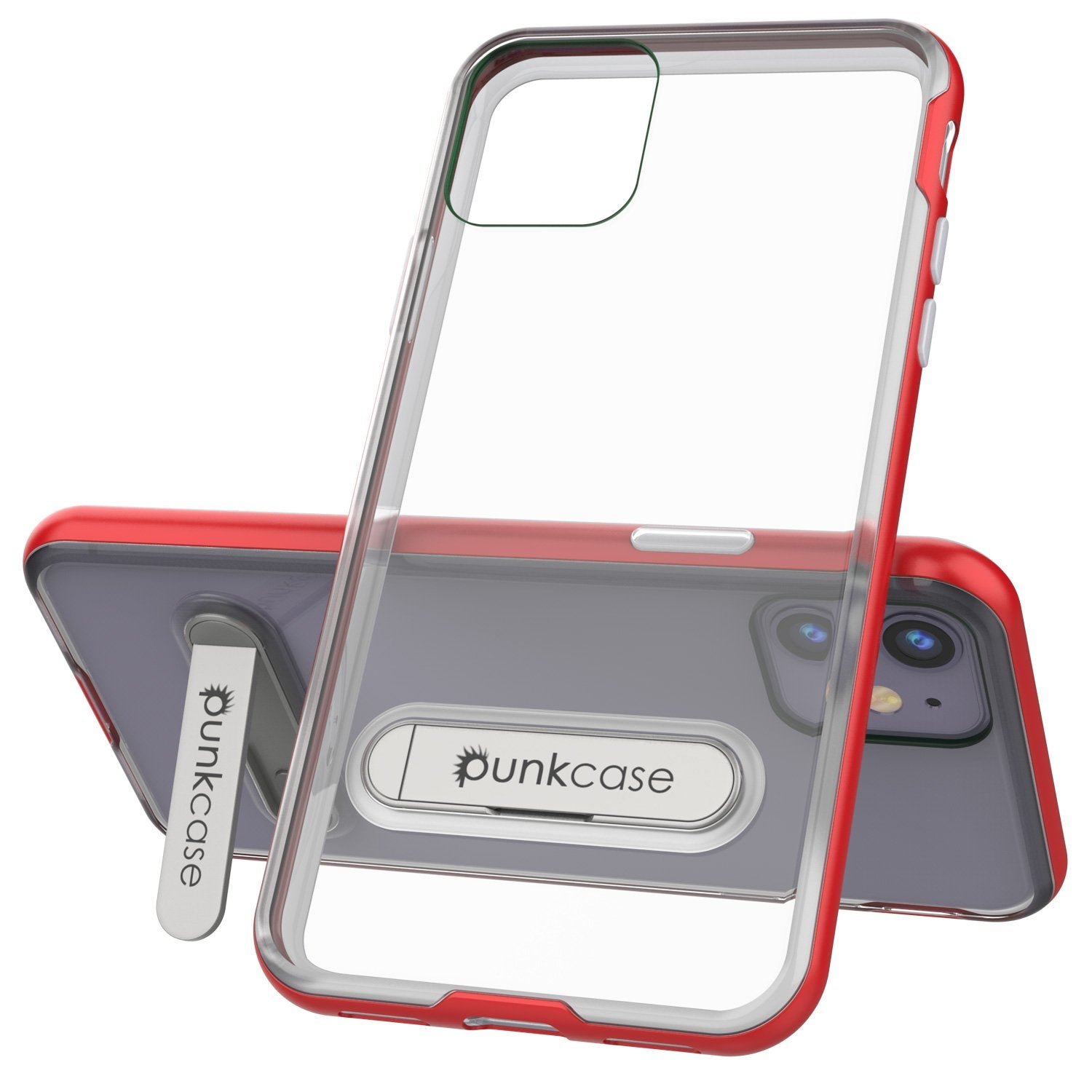 iPhone 12 Mini Case, PUNKcase [LUCID 3.0 Series] [Slim Fit] Protective Cover w/ Integrated Screen Protector [Red]