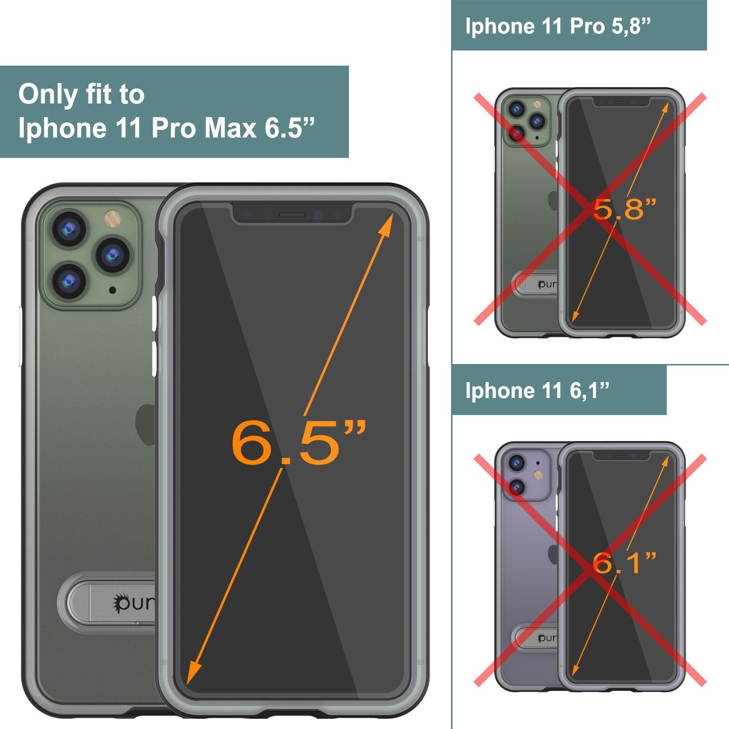 iPhone 12 Pro Max Case, PUNKcase [LUCID 3.0 Series] [Slim Fit] Protective Cover w/ Integrated Screen Protector [Black]