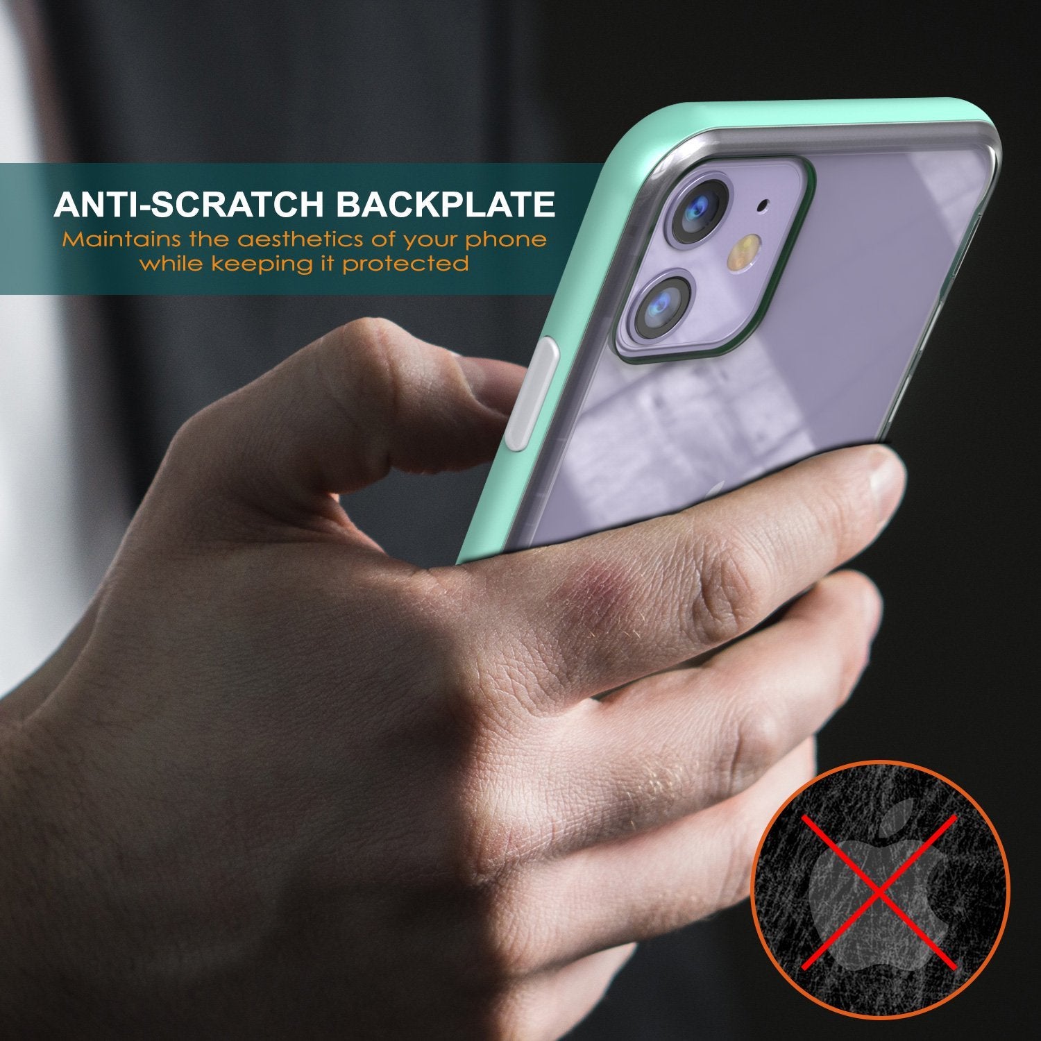 iPhone 12 Case, PUNKcase [LUCID 3.0 Series] [Slim Fit] Protective Cover w/ Integrated Screen Protector [Teal]