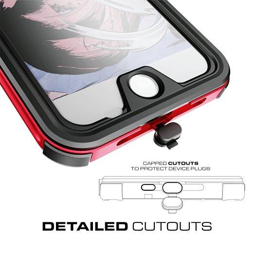 iPhone 7+ Plus Waterproof Case, Ghostek® Atomic 3.0 Black Series | Underwater | Touch-ID