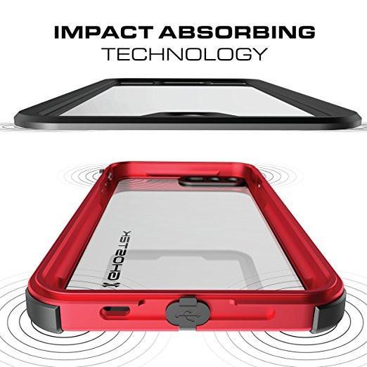 iPhone 8+ Plus Waterproof Case, Ghostek® Atomic 3.0 Red Series | Underwater | Touch-ID