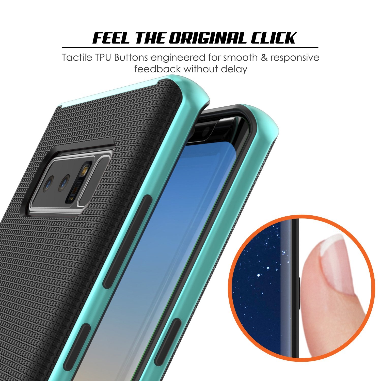 Galaxy Note 8 Screen/Shock Protective Dual Layer Case [Teal]
