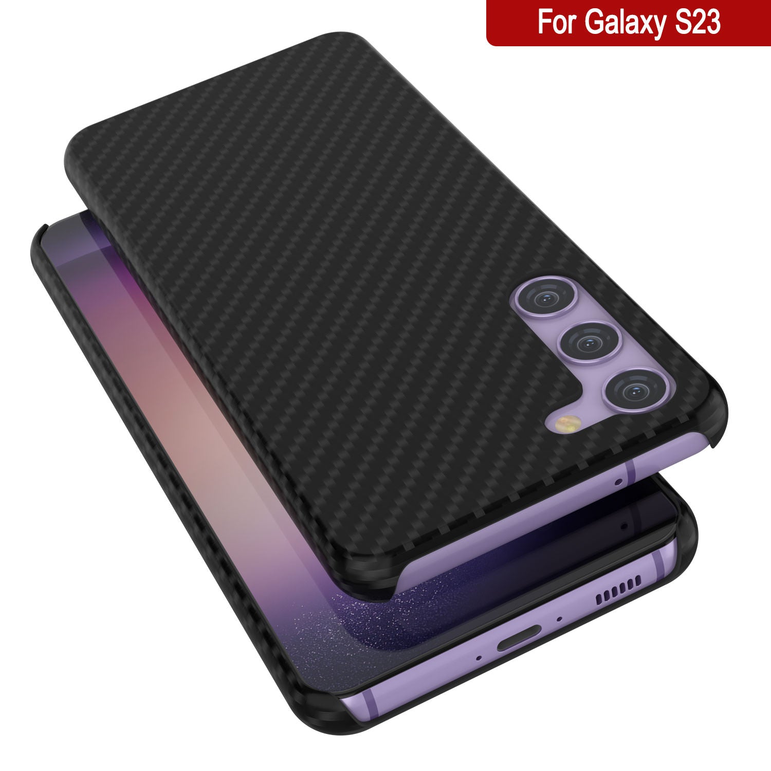 Galaxy S24 Case, Punkcase CarbonShield, Heavy Duty & Ultra Thin Cover [shockproof][non slip] [Black]