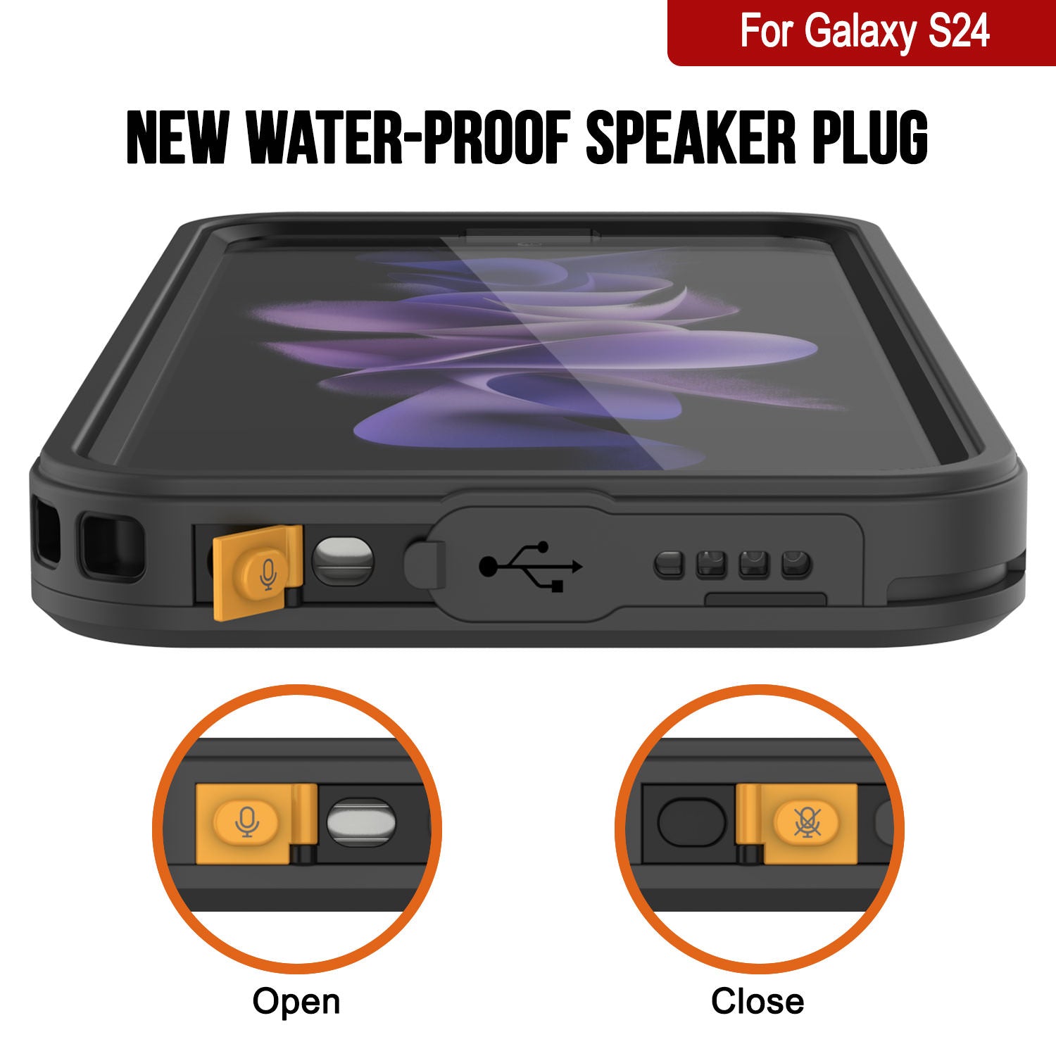 Galaxy S24 Water/ Shockproof [Extreme Series] With Screen Protector Case [Black]