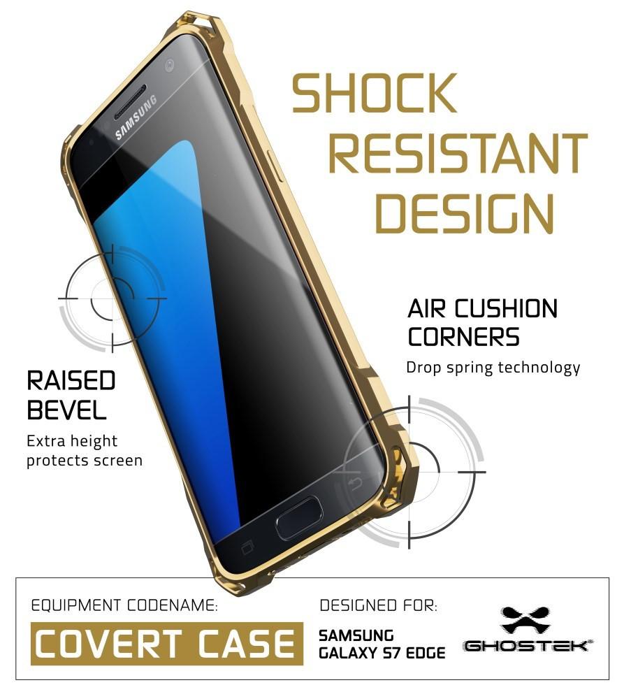 S7 Edge Case, Ghostek® Covert Gold Series Premium Impact Cover | Lifetime Warranty Exchange