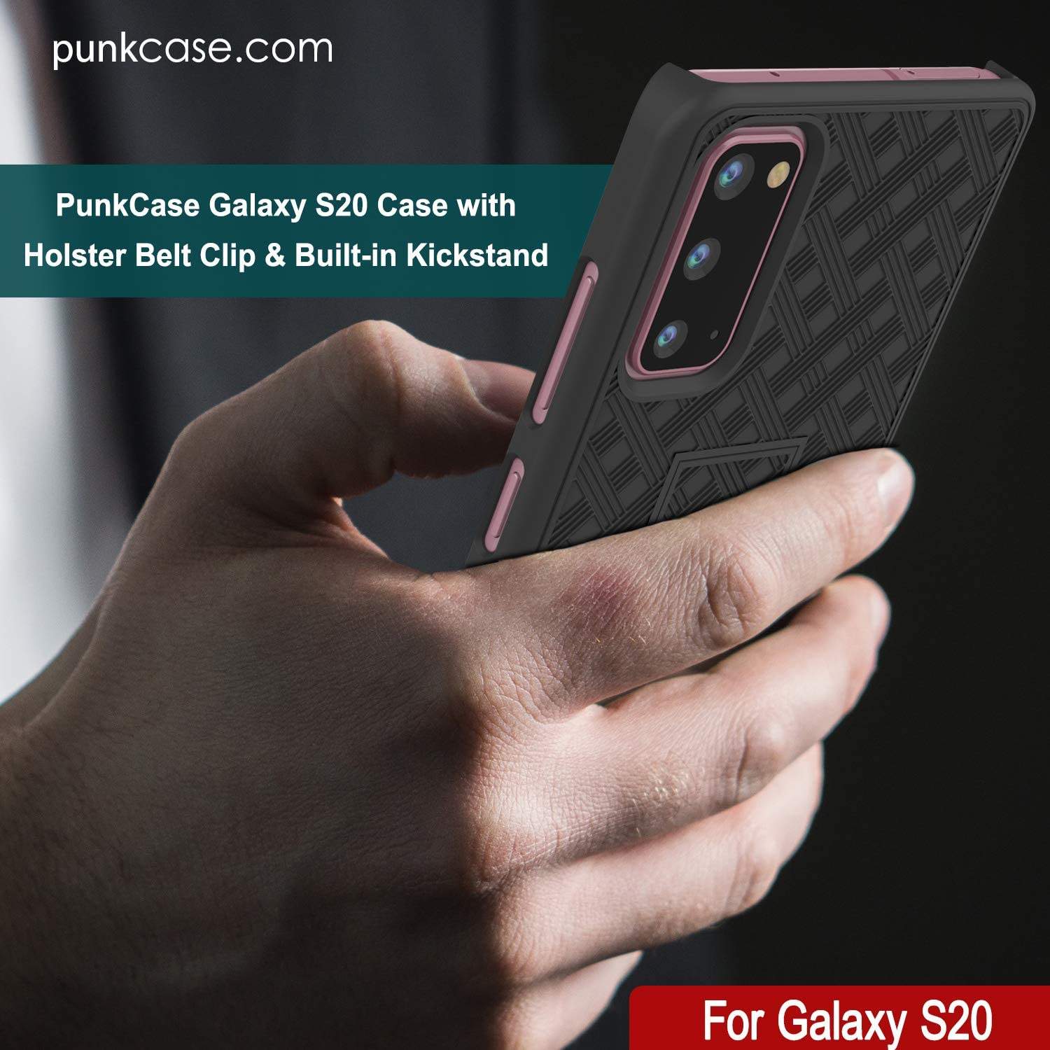 Galaxy S24 Case, Punkcase Holster Belt Clip With Screen Protector [Black]