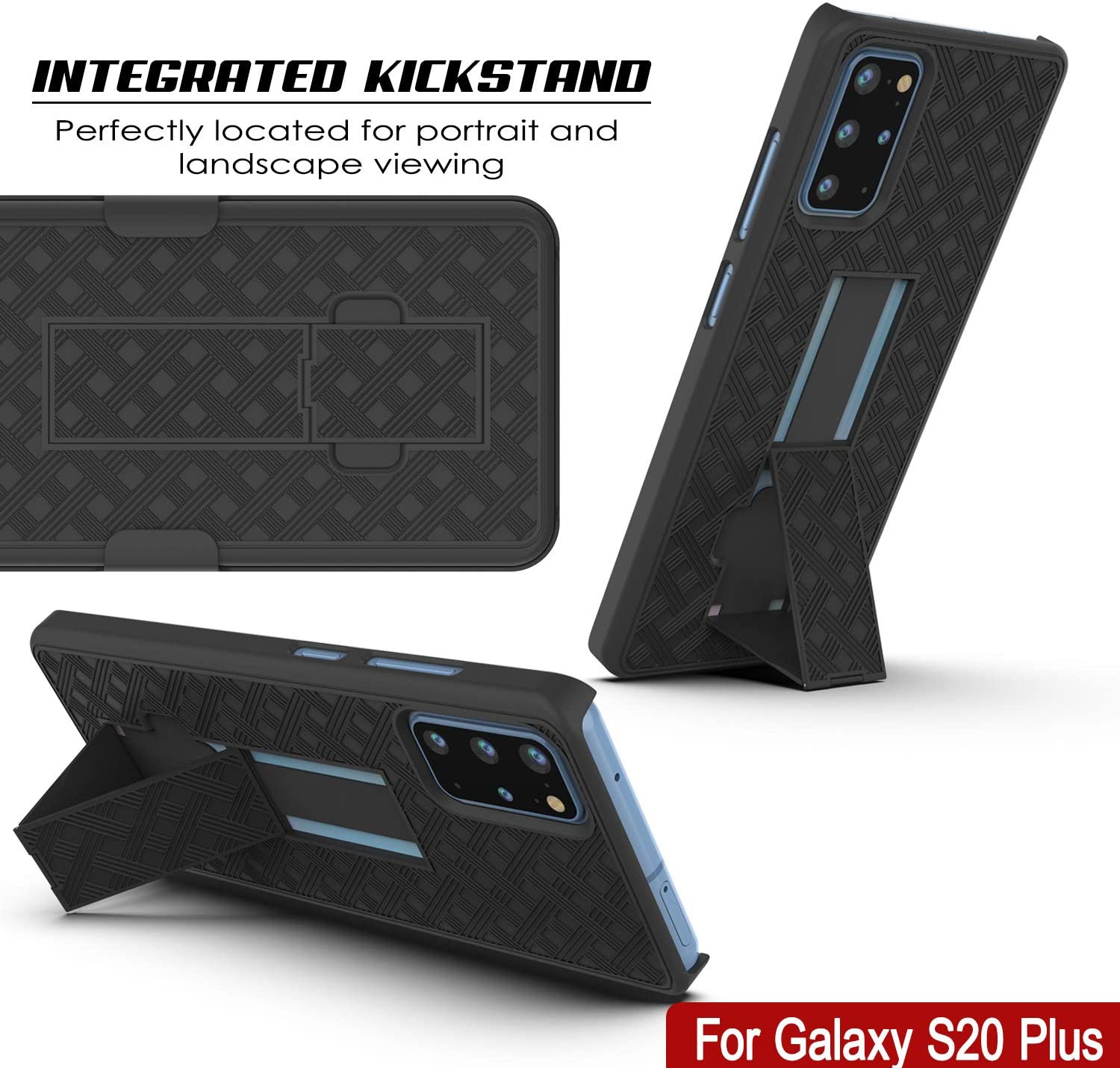 Galaxy S24 Plus Case, Punkcase Holster Belt Clip With Screen Protector [Dark Green]