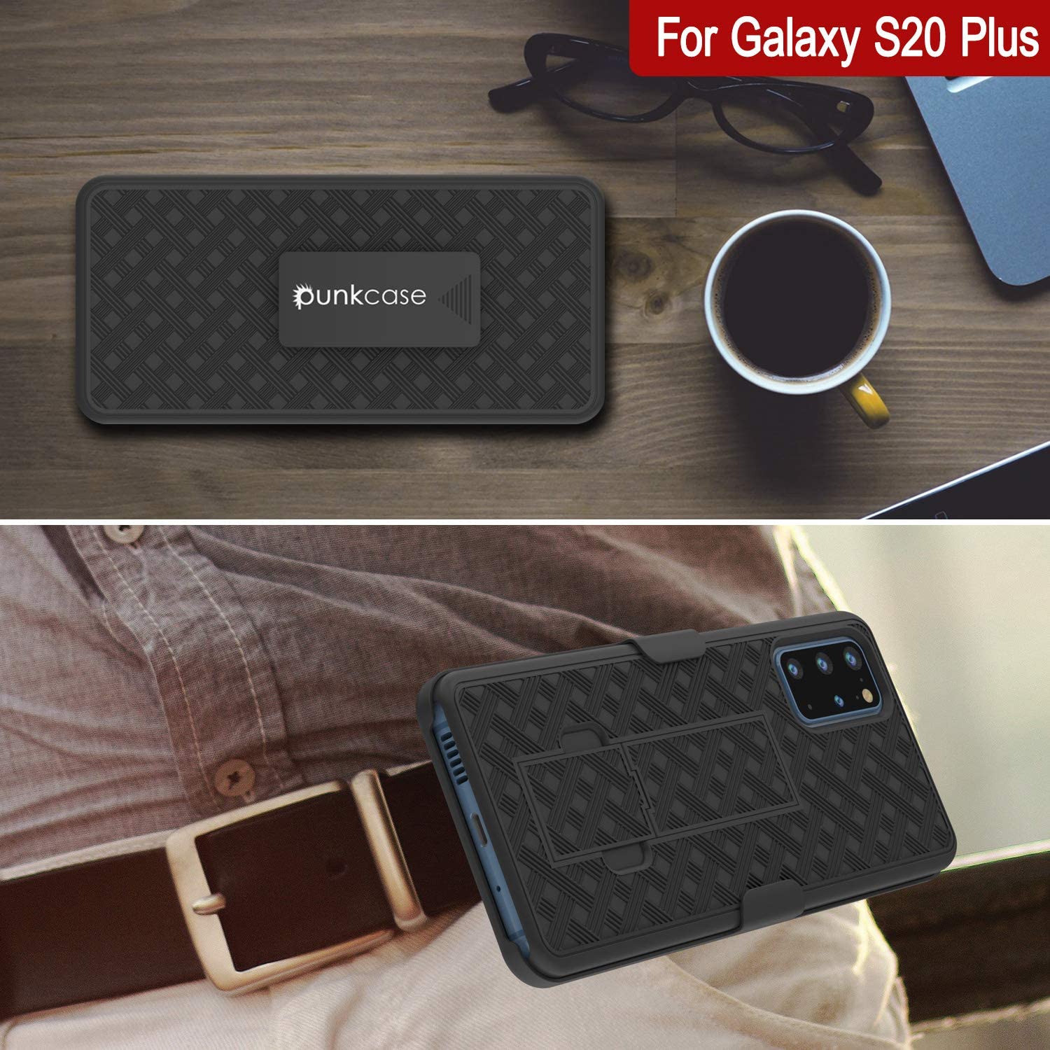 Galaxy S24 Plus Case, Punkcase Holster Belt Clip With Screen Protector [Yellow]