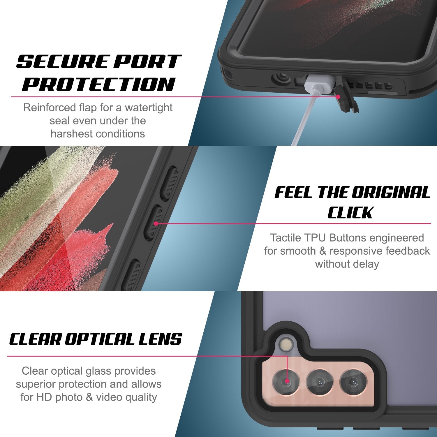 Galaxy S21 Water/Shock/Snow/dirt proof [Extreme Series] Punkcase Slim Case [White]