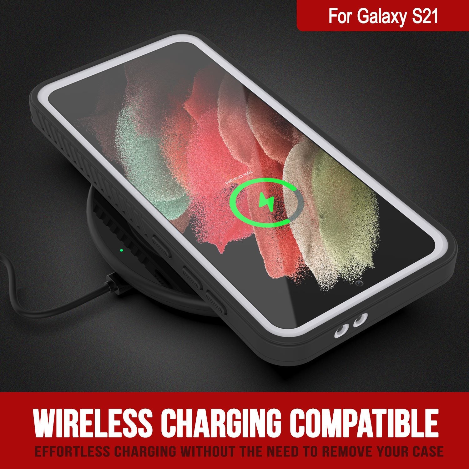 Galaxy S21 Water/Shock/Snow/dirt proof [Extreme Series] Punkcase Slim Case [White]