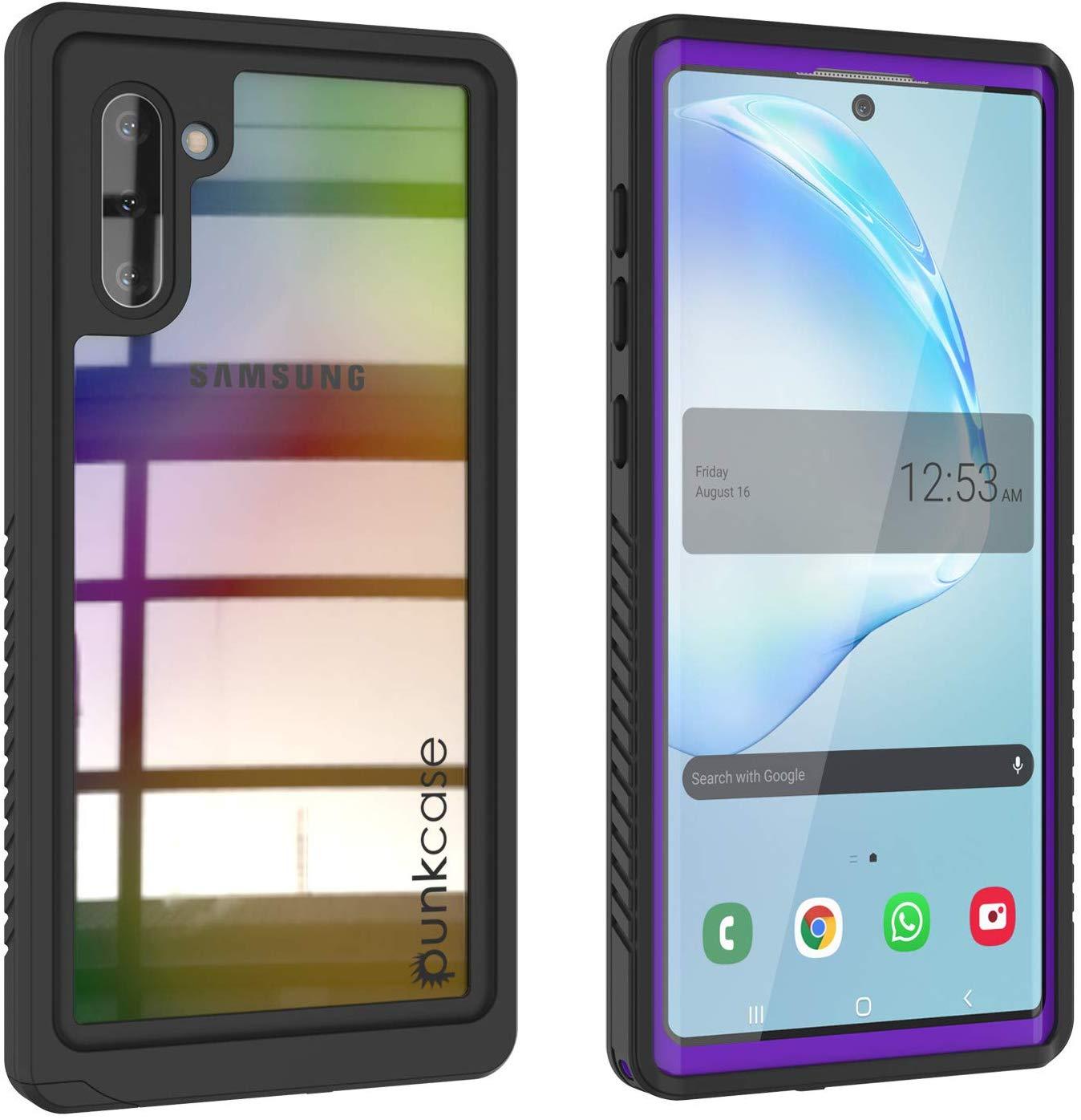 Galaxy Note 10 Case, Punkcase [Extreme Series] Armor Cover W/ Built In Screen Protector [Purple]