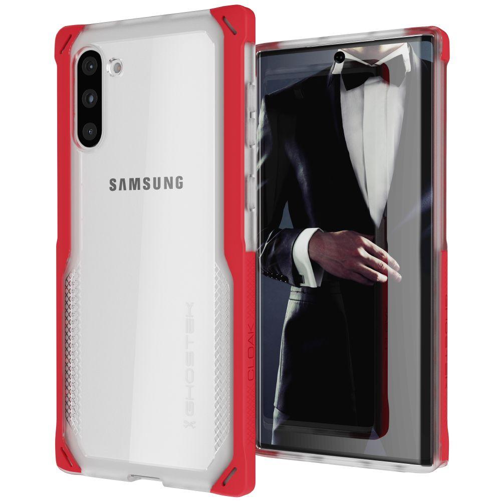 CLOAK 4 for Galaxy Note 10+ Plus Shockproof Hybrid Case [Red]