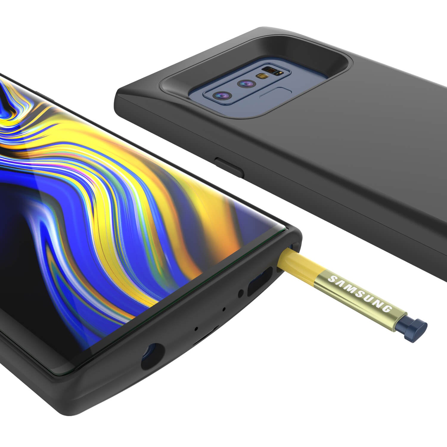 Galaxy Note 9 5000mAH Battery Charger W/ USB Port Slim Case [Black]