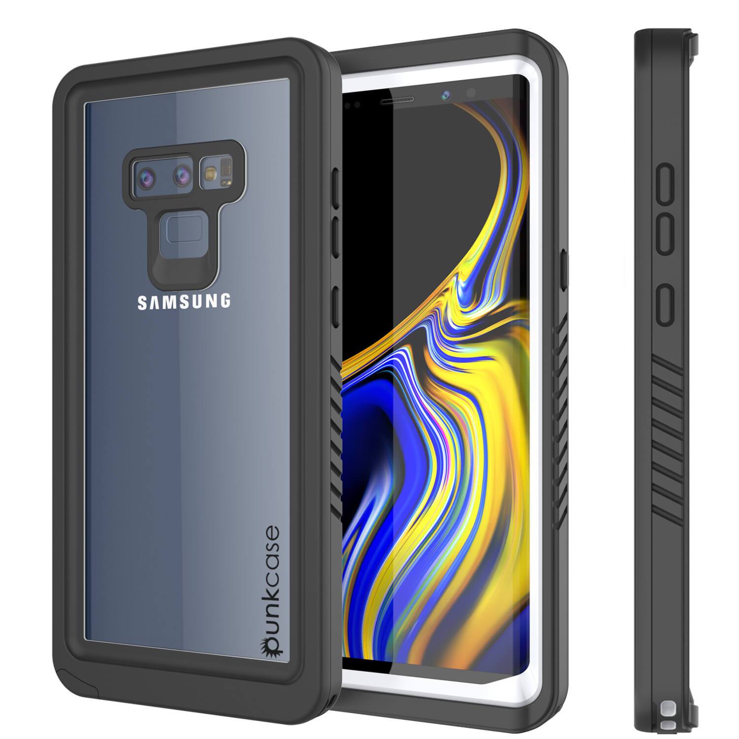 Galaxy Note 9 Case, Punkcase [Extreme Series] Armor Cover W/ Built In Screen Protector [White]