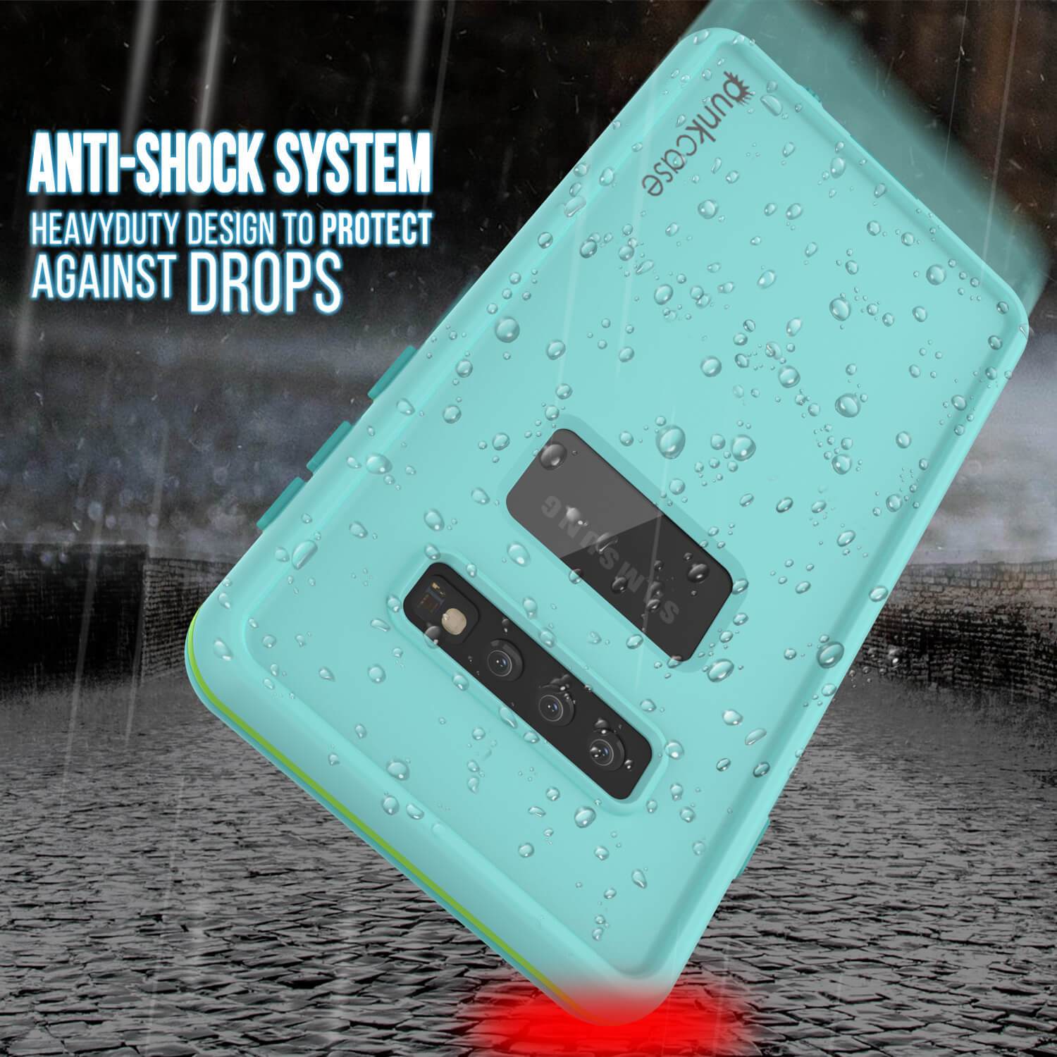 Punkcase S10 Waterproof Case [Aqua Series] Armor Cover [Teal]