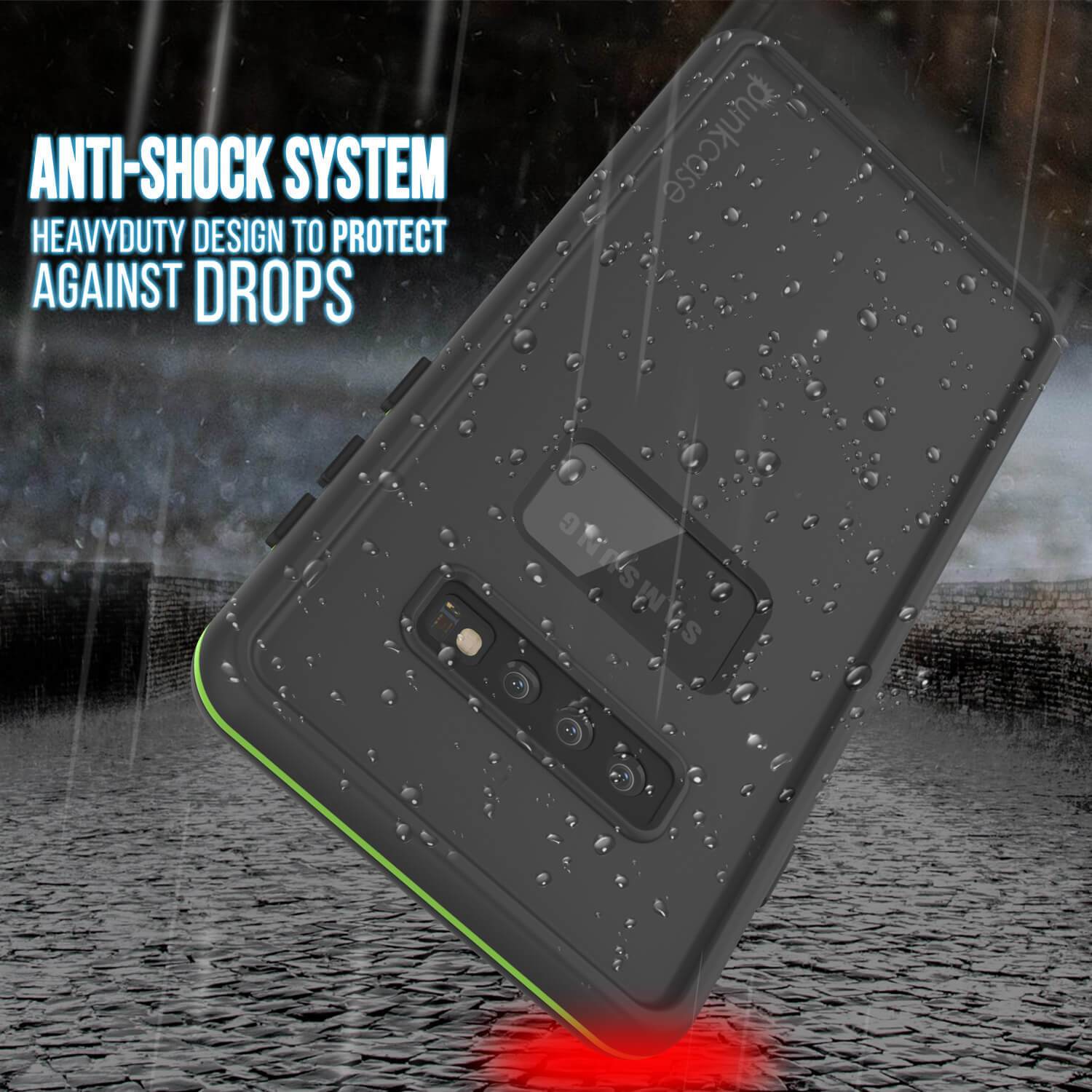 Punkcase S10 Waterproof Case [Aqua Series] Armor Cover [Black]