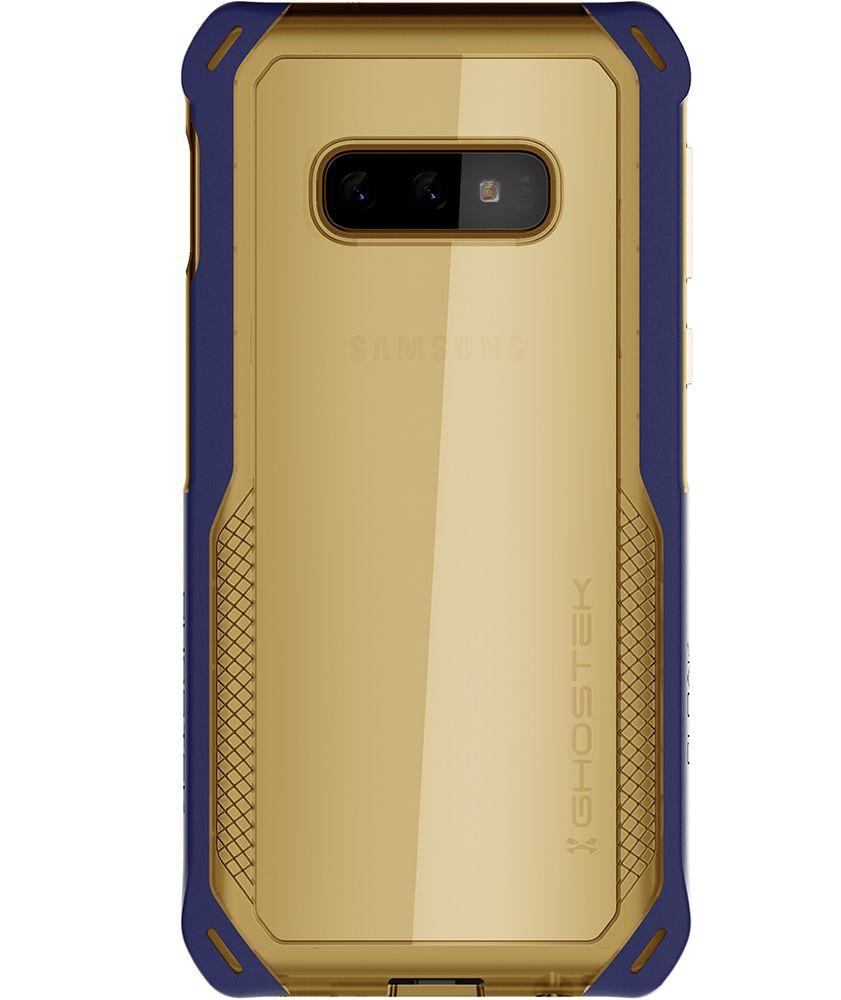 Galaxy S10e Clear Protective Case | Cloak 4 Series [Blue/Gold]