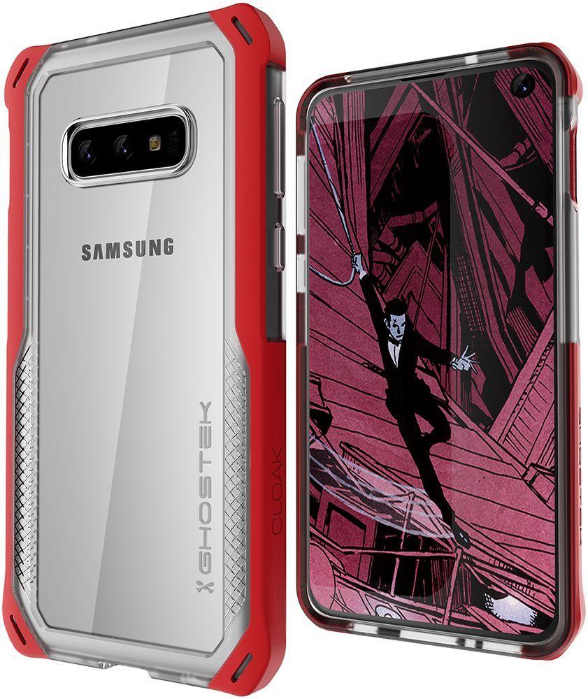Galaxy S10 Lite Clear Protective Case | Cloak 4 Series [Red]