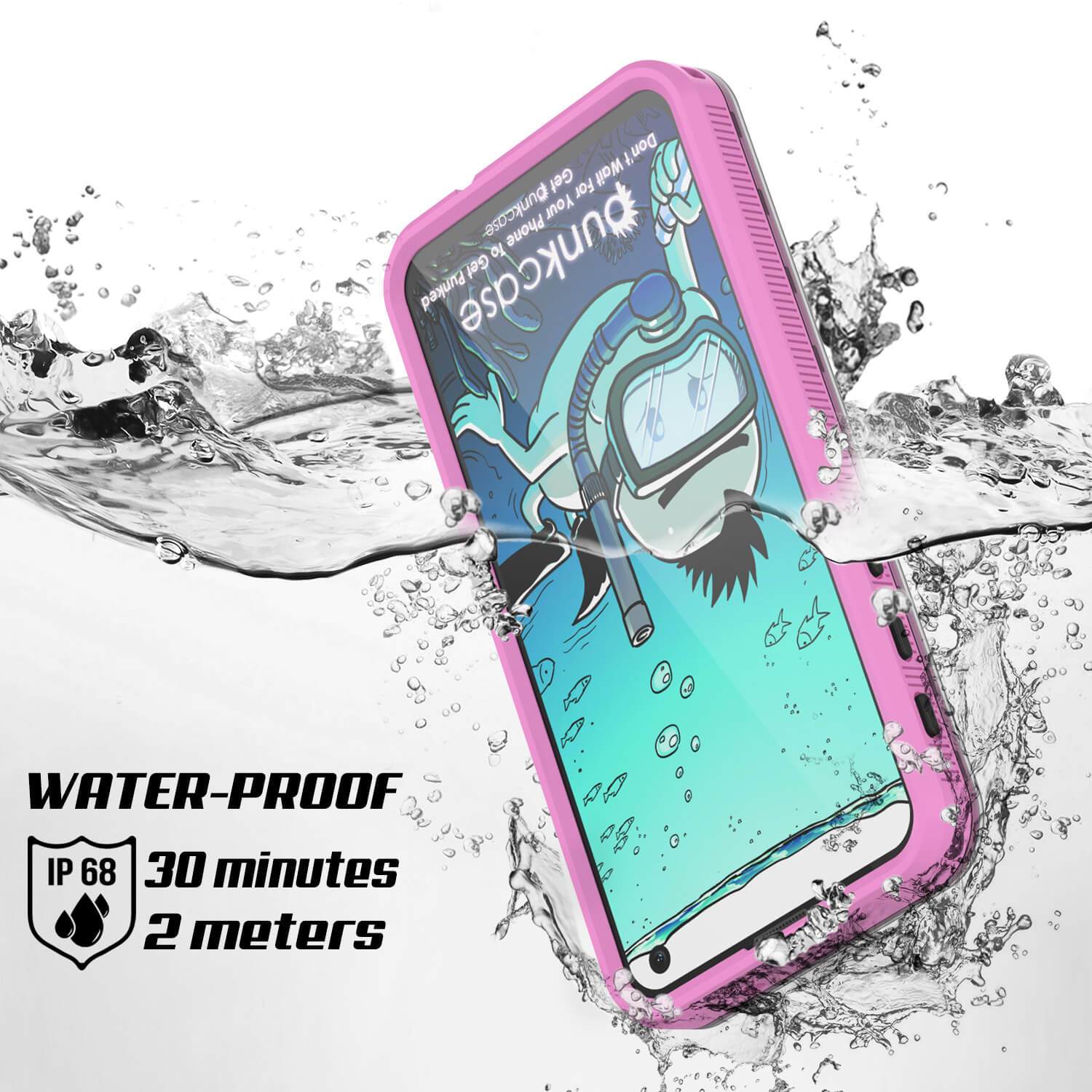 Galaxy S10e Waterproof Case PunkCase StudStar Pink Thin 6.6ft Underwater IP68 Shock/Snow Proof