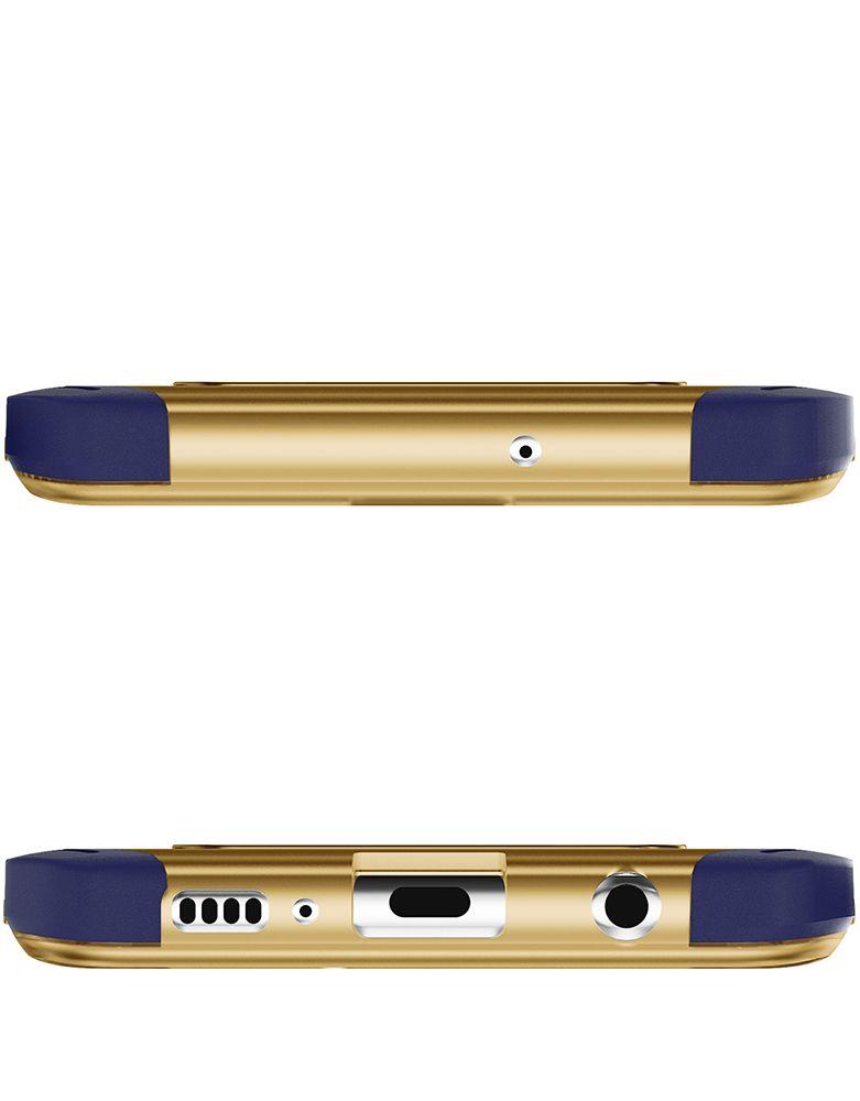 Galaxy S10+ Plus Clear Protective Case | Cloak 4 Series [Blue/Gold]