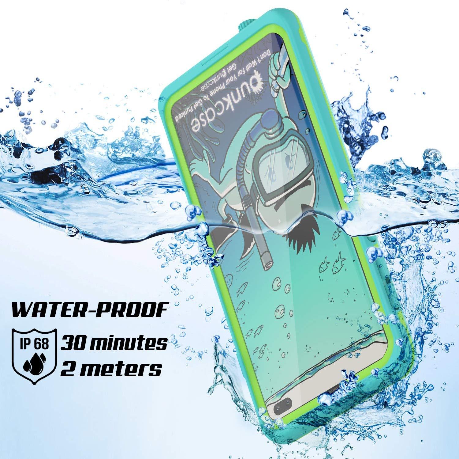 Punkcase S10+ Plus Waterproof Case [Aqua Series] Armor Cover [Teal]