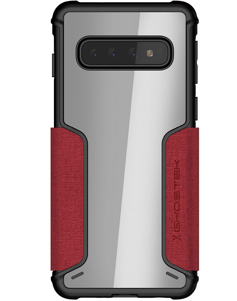 Galaxy S10 Wallet Case | Exec 3 Series [Red]