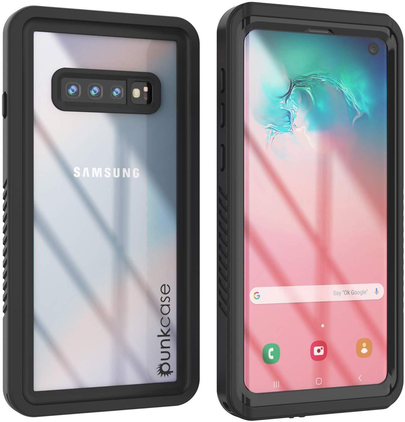 Galaxy S10+ Plus Water/Shockproof With Screen Protector Case [Black]