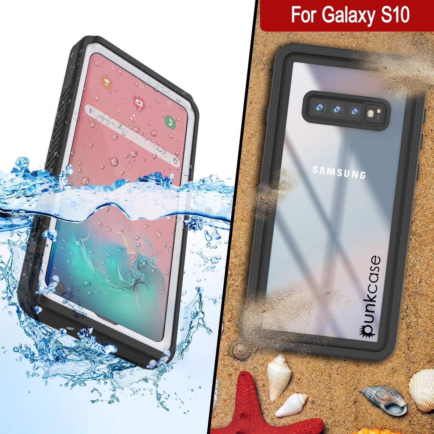 Galaxy S10+ Plus Water/Shock/Snow/dirt proof Punkcase Slim Case [White]