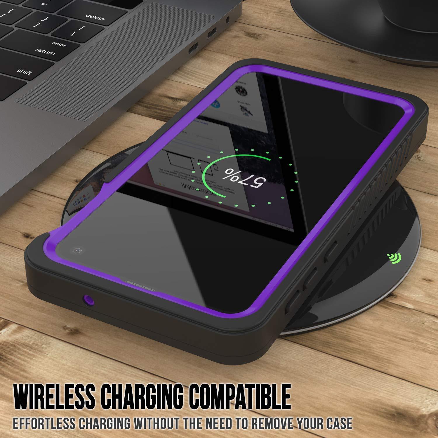 Galaxy S10 Water/Shockproof Slim Screen Protector Case [Purple]