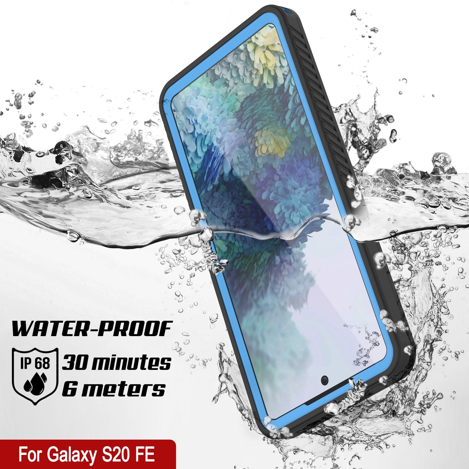 Galaxy S20 FE Water/Shock/Snow/dirt proof [Extreme Series] Slim Case [Light Blue]