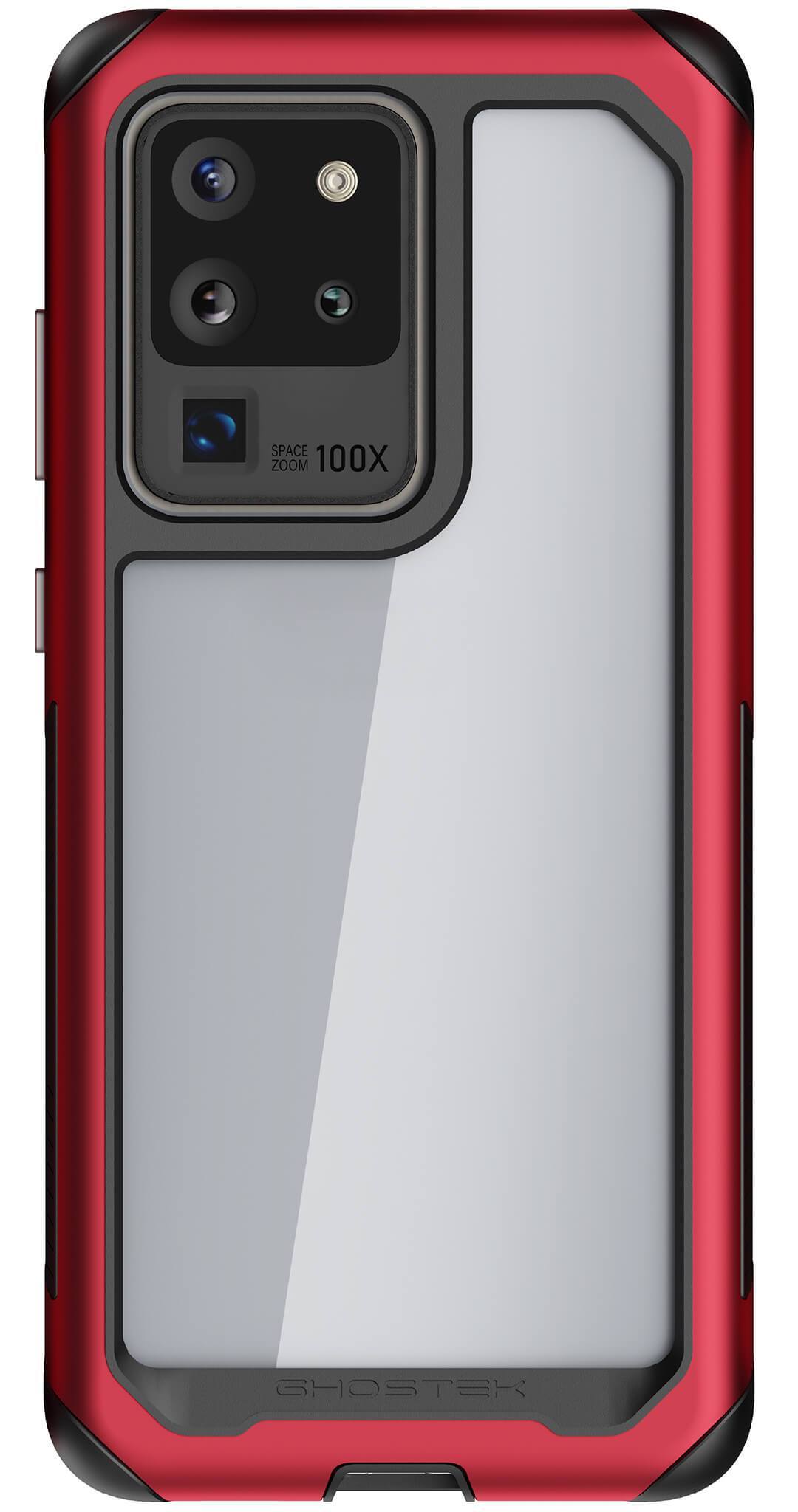 Galaxy S20 Ultra Military Grade Aluminum Case | Atomic Slim Series [Red]