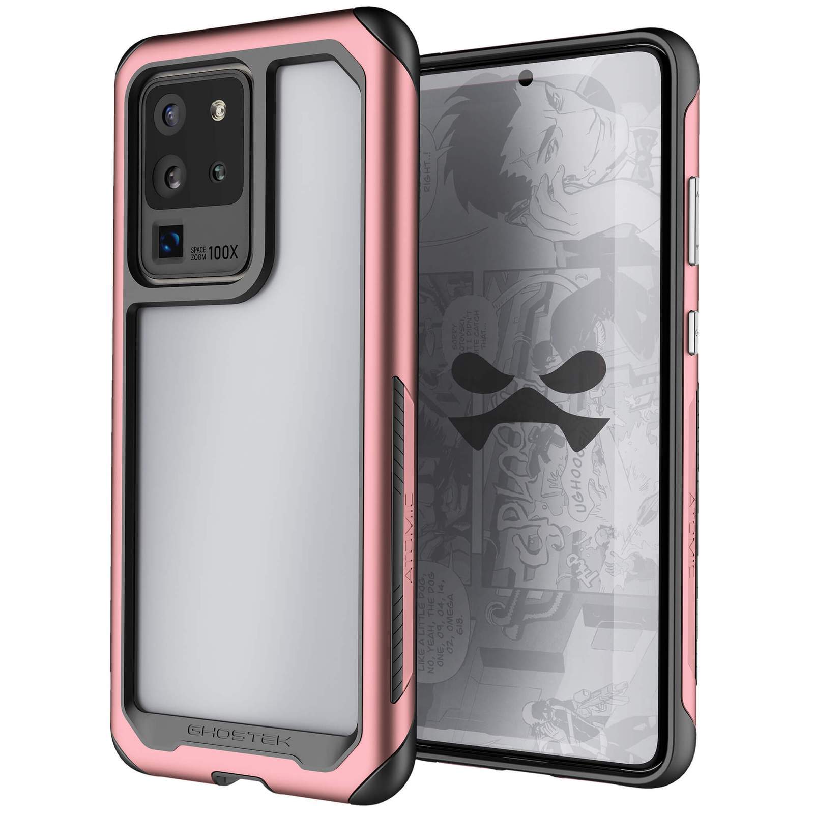 Galaxy S20 Ultra Military Grade Aluminum Case | Atomic Slim Series [Pink]