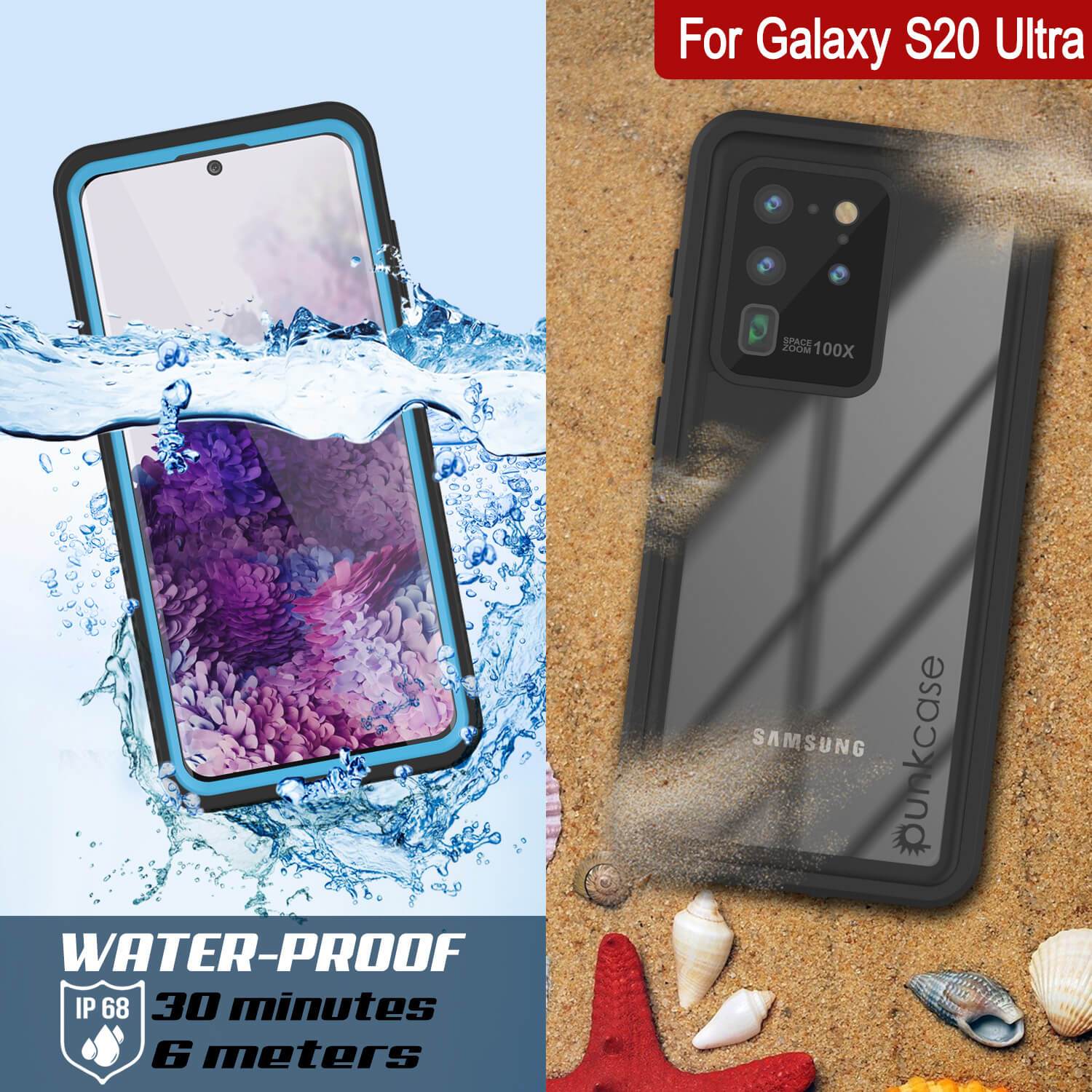 Galaxy S20 Ultra Water/Shock/Snow/dirt proof [Extreme Series] Slim Case [Light Blue]